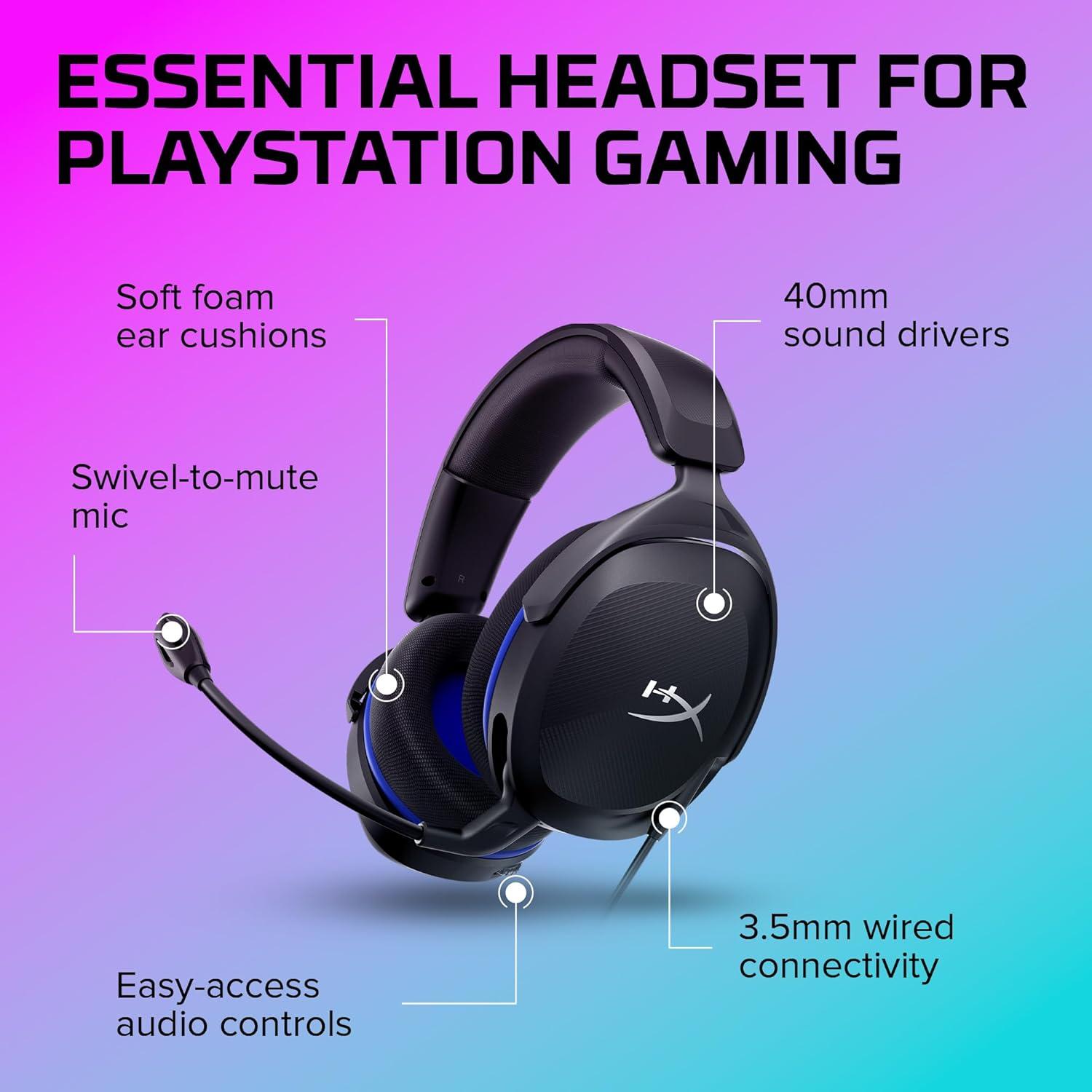 Auriculares Gaming HyperX Cloud Stinger 2 Core PS - Negro