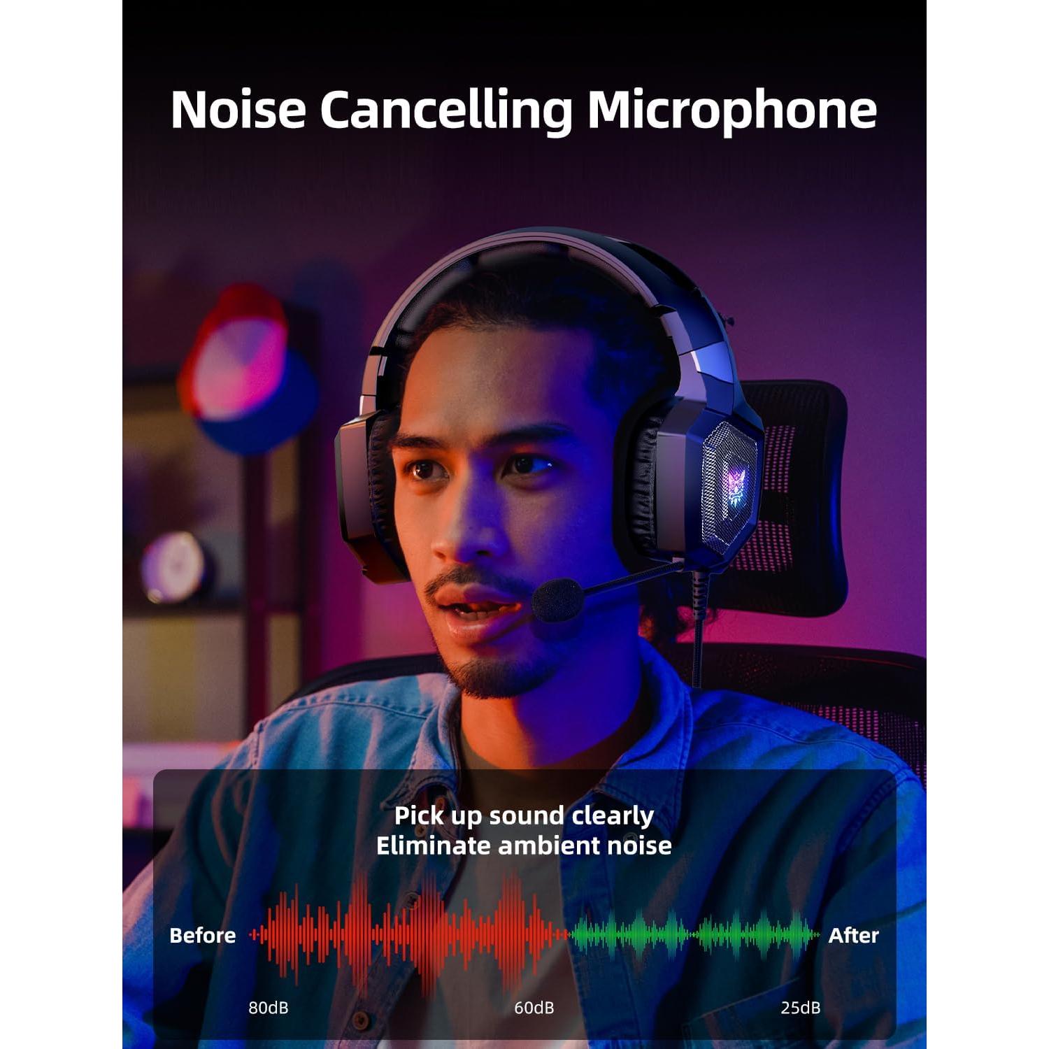 Auriculares Gaming Nanddi K8 con Micrófono y RGB 7.1