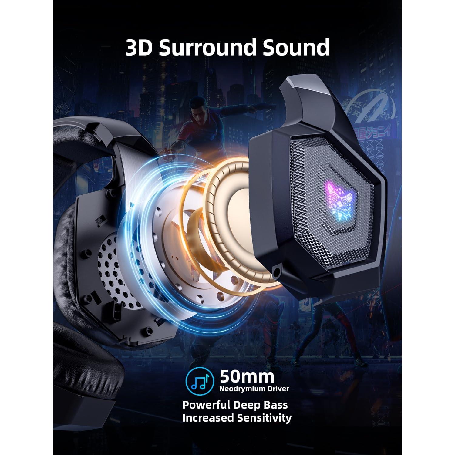 Auriculares Gaming Nanddi K8 con Micrófono y RGB 7.1