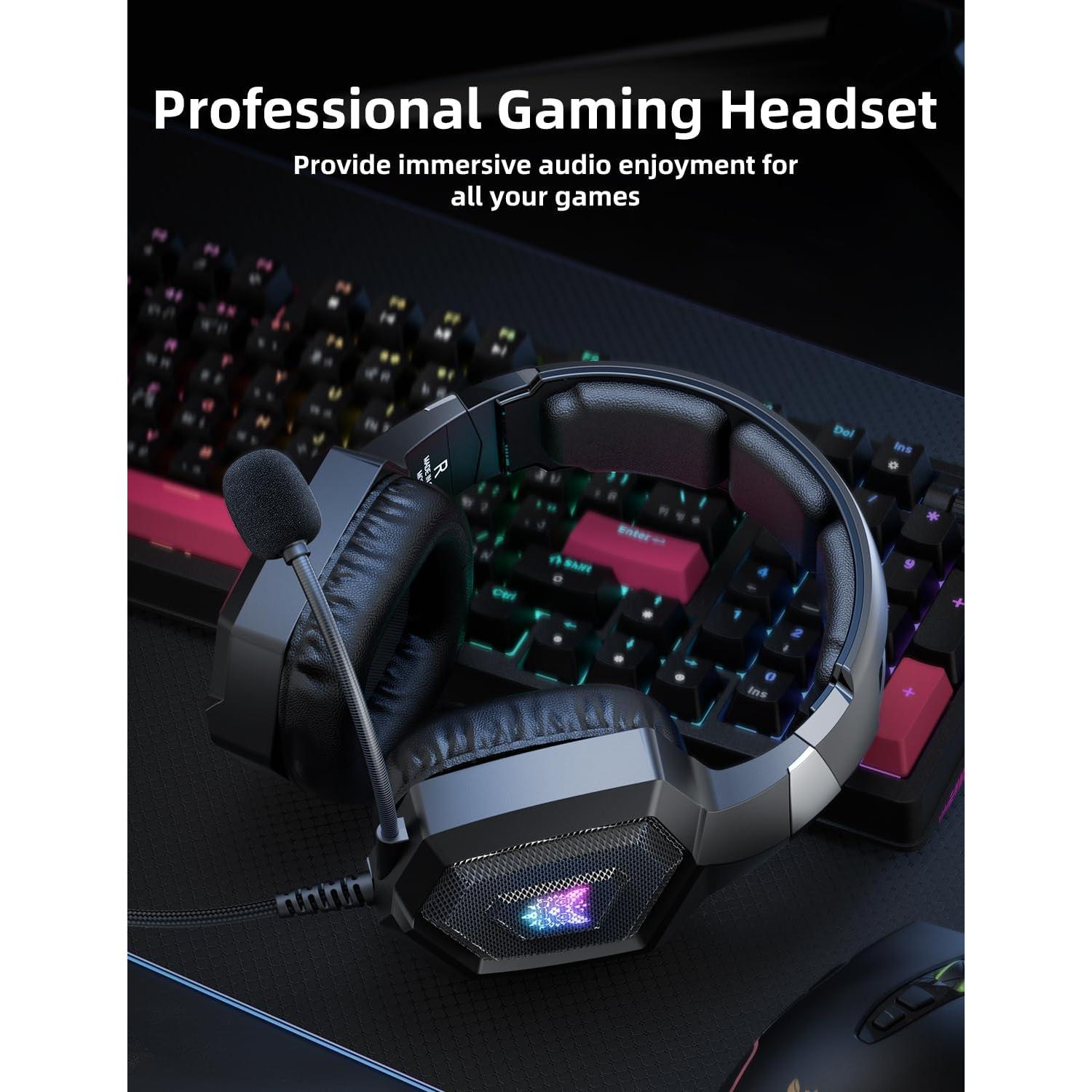 Auriculares Gaming Nanddi K8 con Micrófono y RGB 7.1