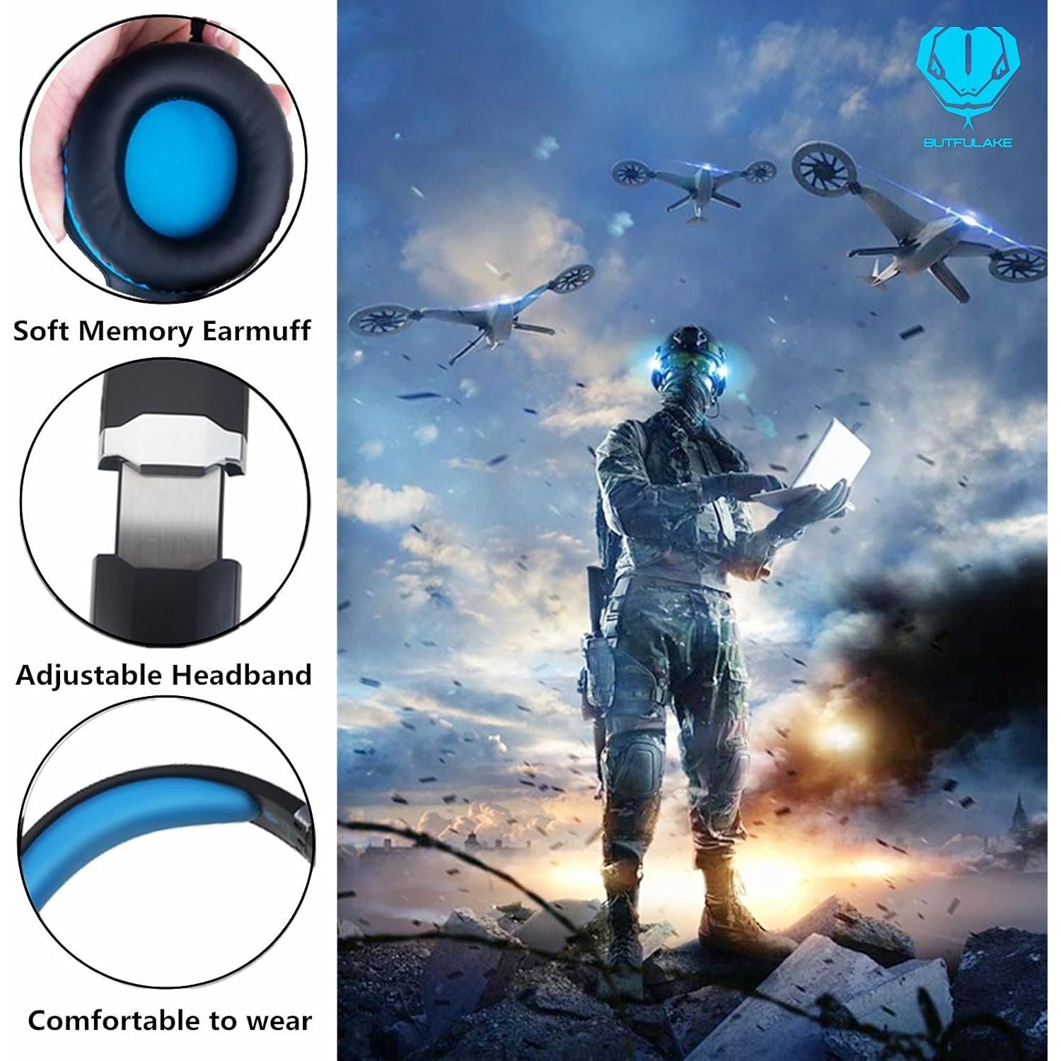 Auriculares Gaming GH-4 HaiDiKaiSi con Micrófono y LED