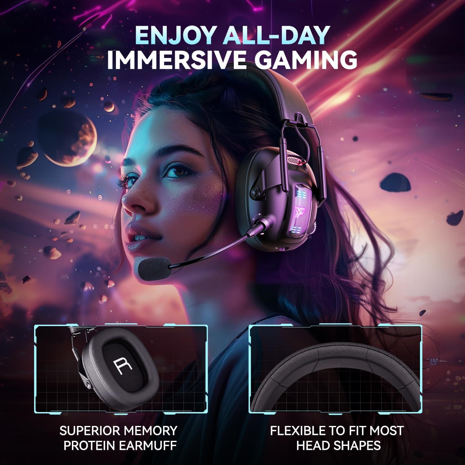 Auriculares Gaming Inalámbricos YPBDAN YP-1 con Micrófono