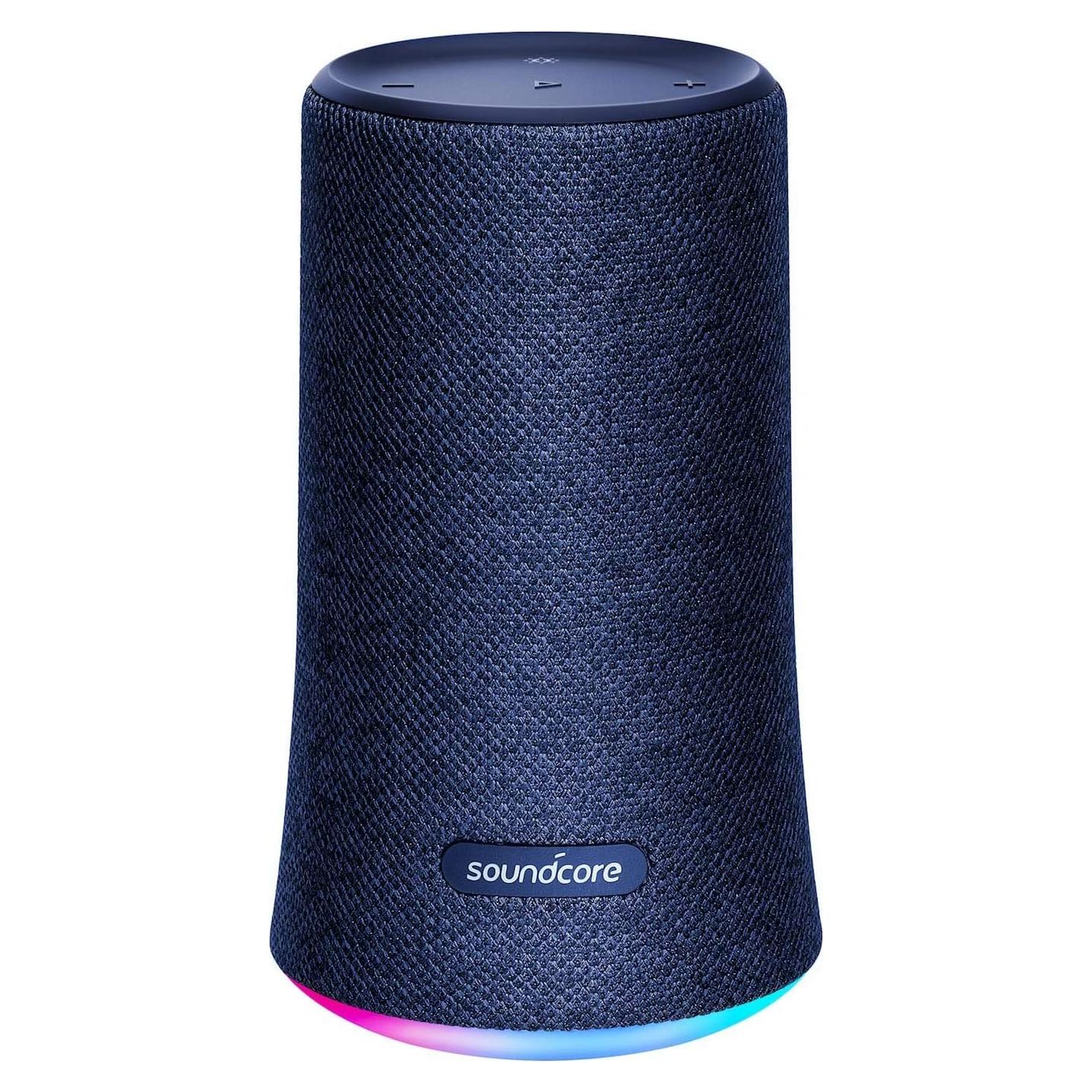 Altavoz Inalámbrico Anker Soundcore Flare - 360° Sonido, IP67, 12H Batería, Azul (Renovado)