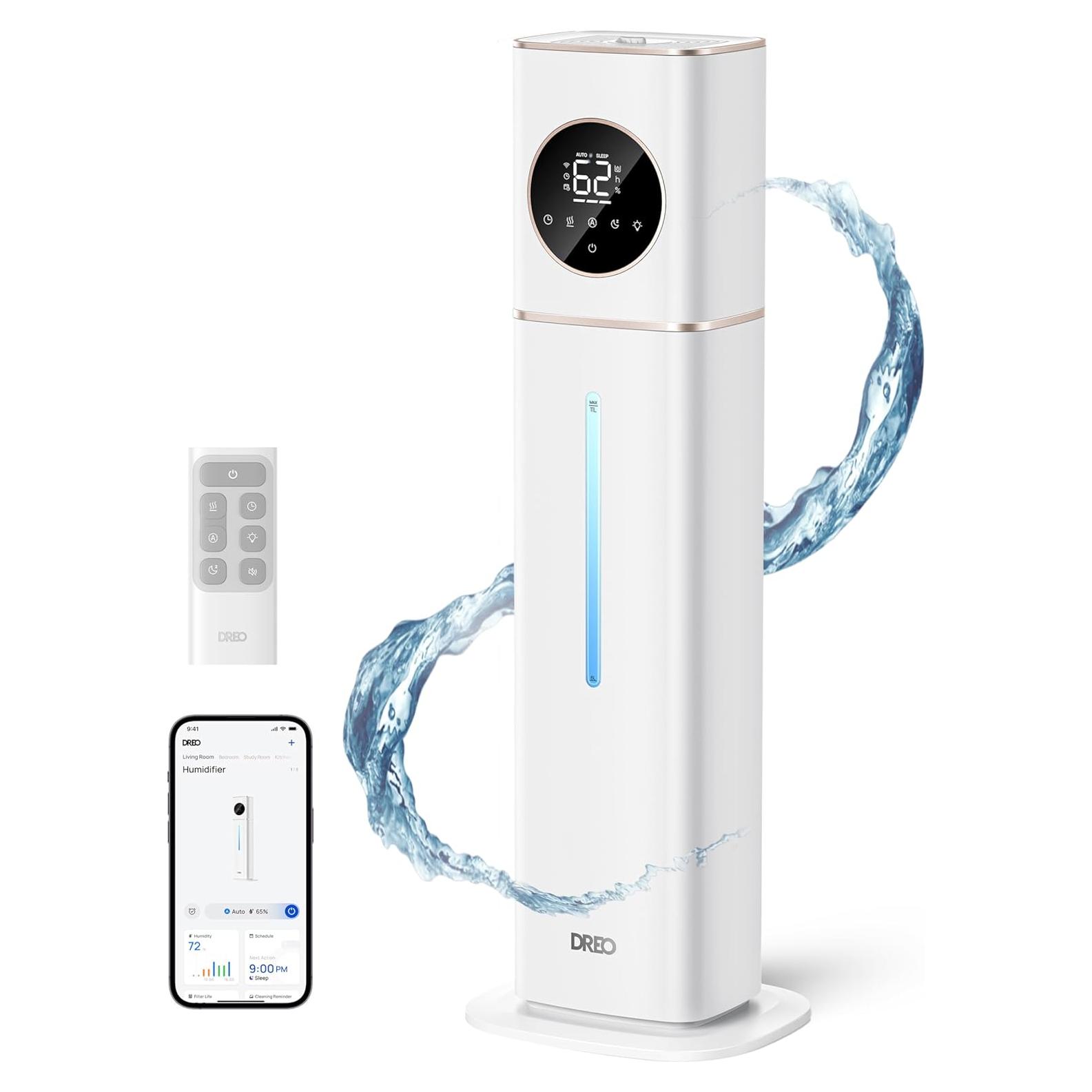 Humidificador Inteligente Dreo HM735S 11L para Habitaciones Grandes