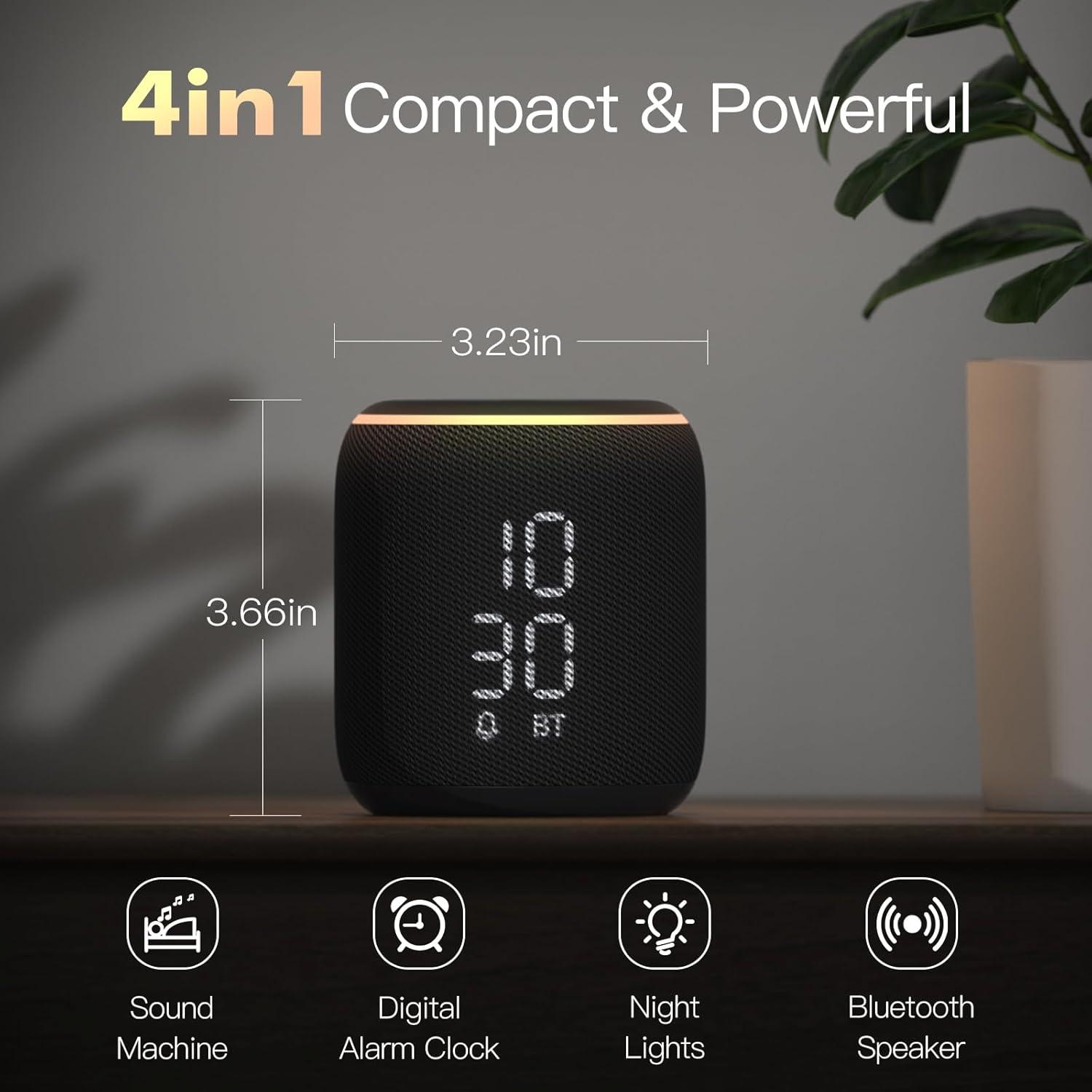 Reloj Despertador Bluetooth REACHER KL6 con Ruido Blanco