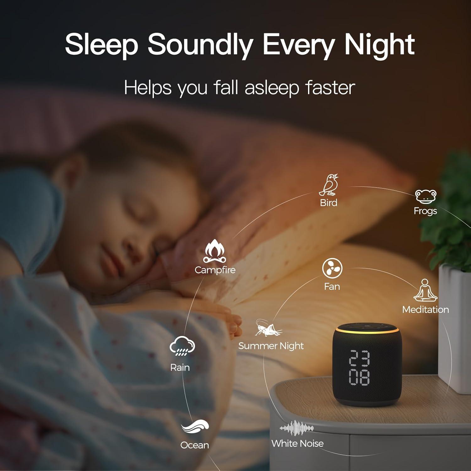 Reloj Despertador Bluetooth REACHER KL6 con Ruido Blanco