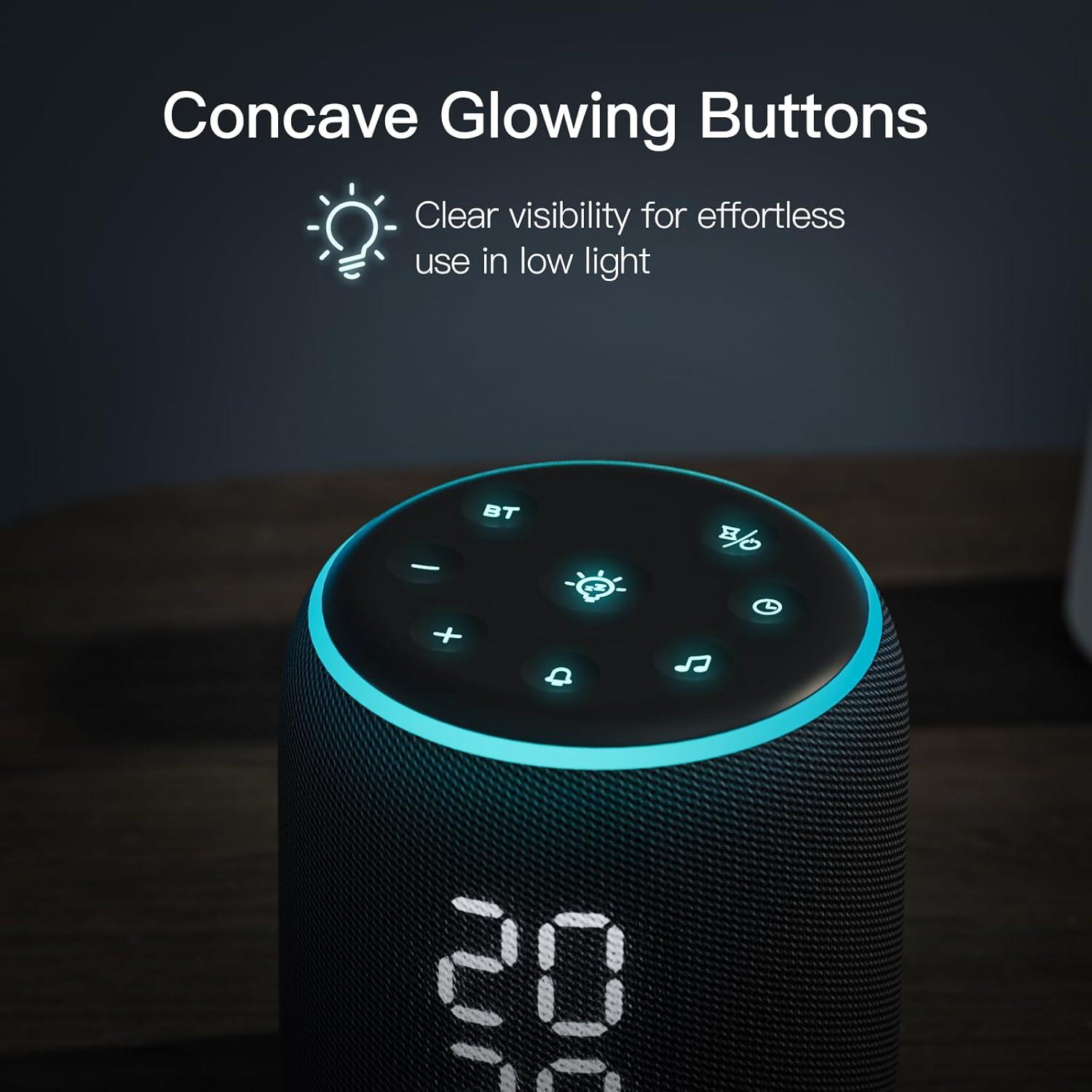 Reloj Despertador Bluetooth REACHER KL6 con Ruido Blanco