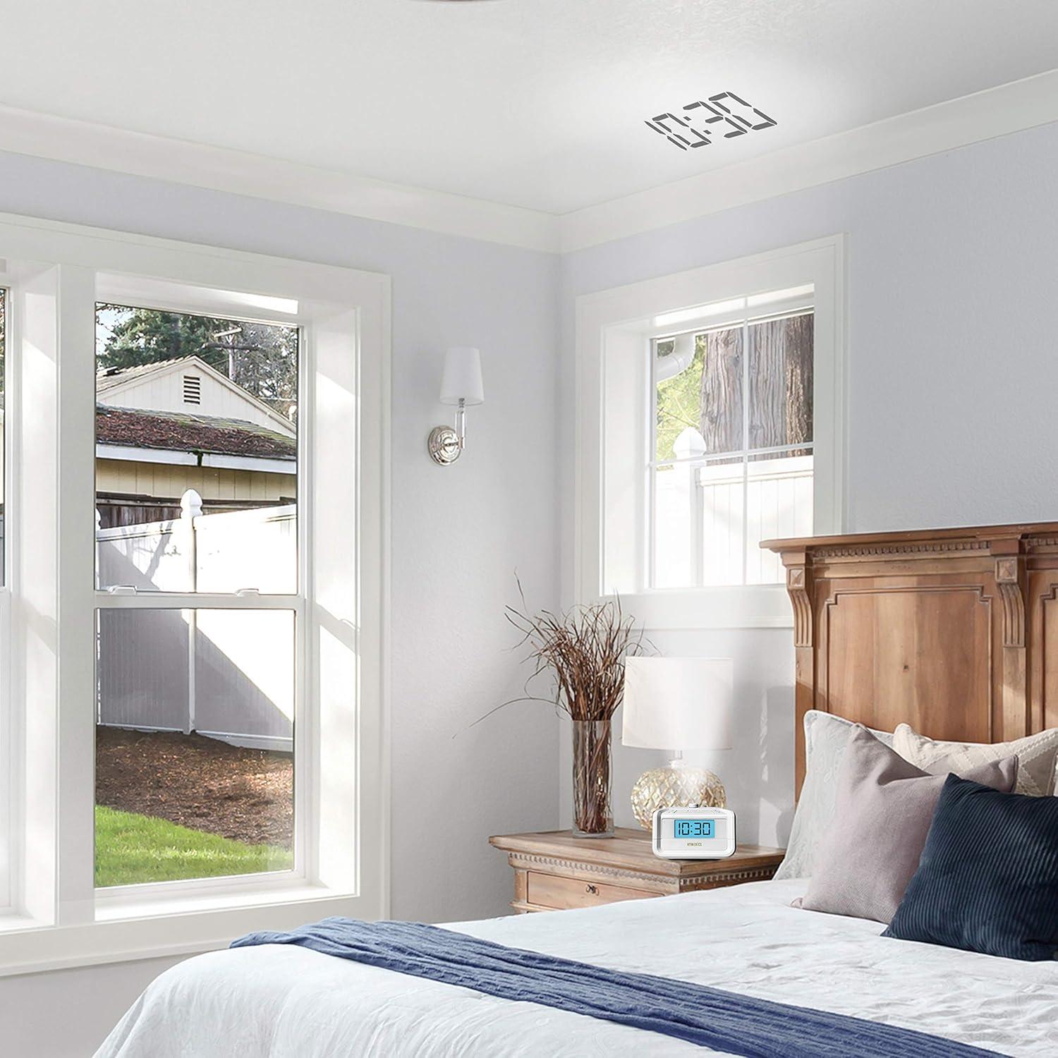 Reloj Despertador Digital FM HoMedics SS-4520 con Proyector