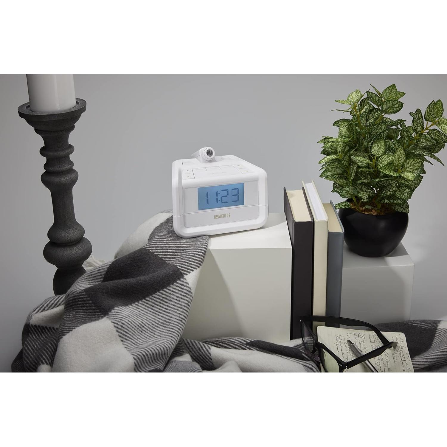 Reloj Despertador Digital FM HoMedics SS-4520 con Proyector