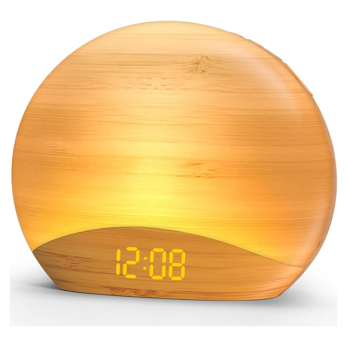 Reloj Despertador REACHER con Altavoz Bluetooth y Luz de Amanecer
