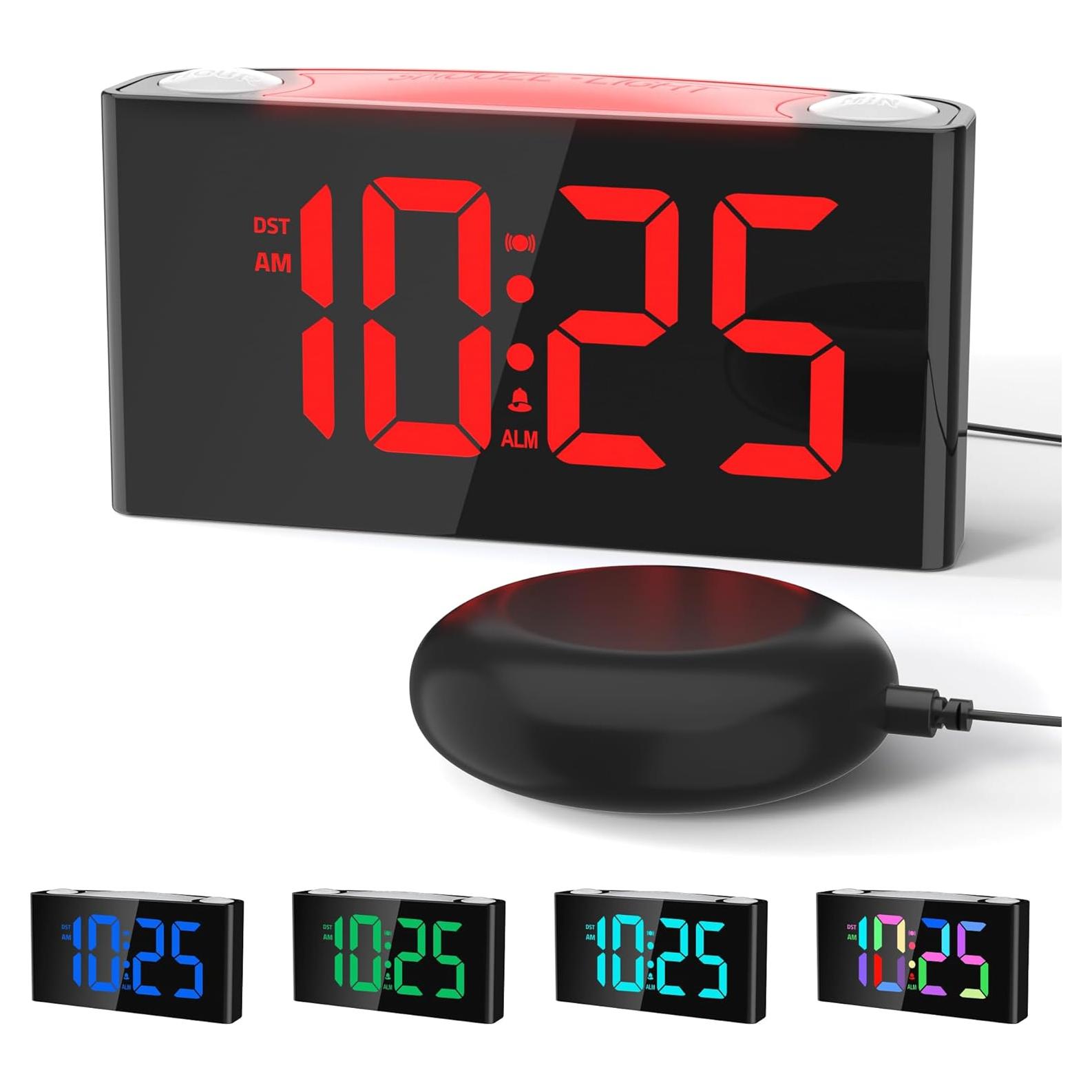 Reloj Despertador Vibrante Mesqool CR1008iR RGB USB