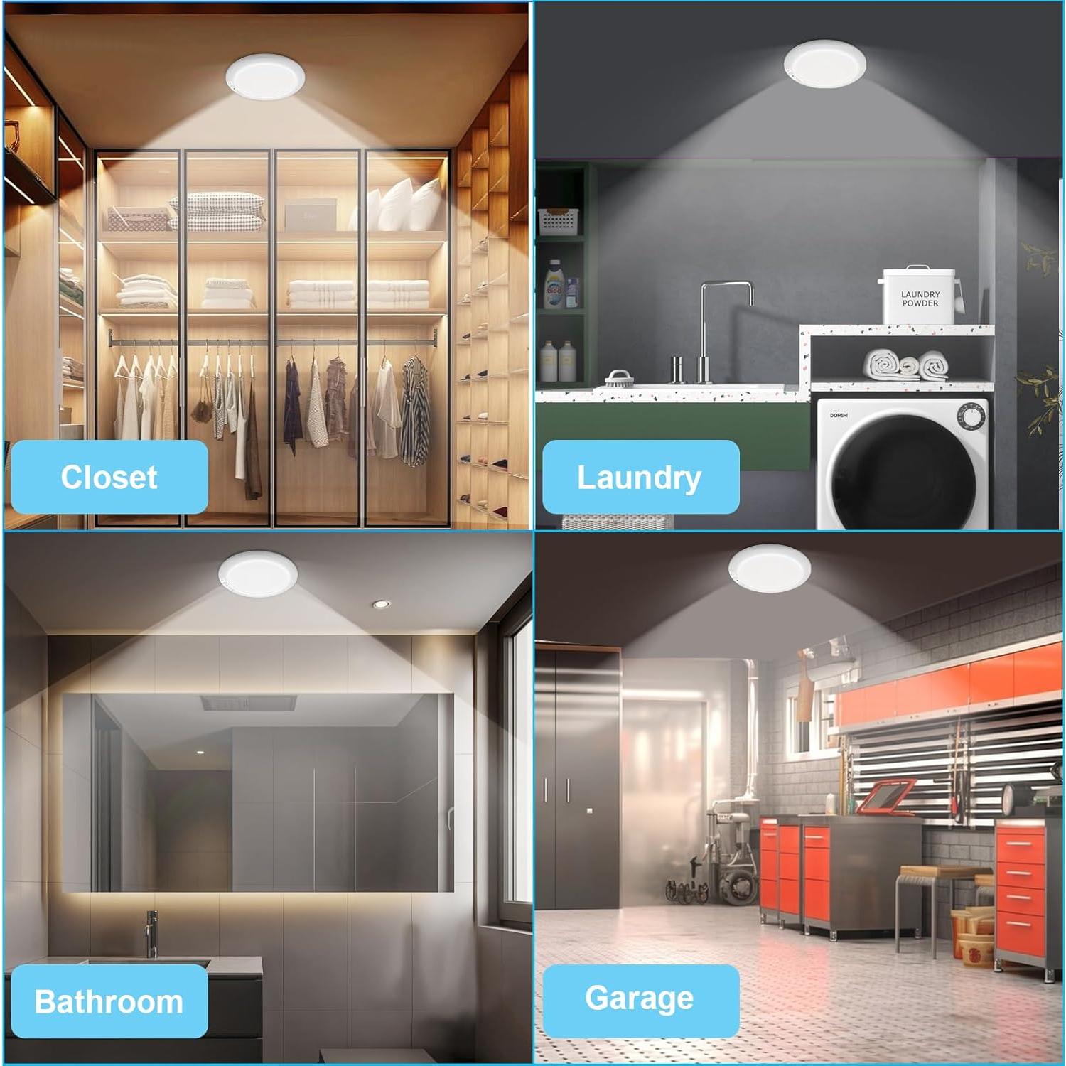 Luz de Techo LED Recargable Lineway 19.05 cm con Sensor