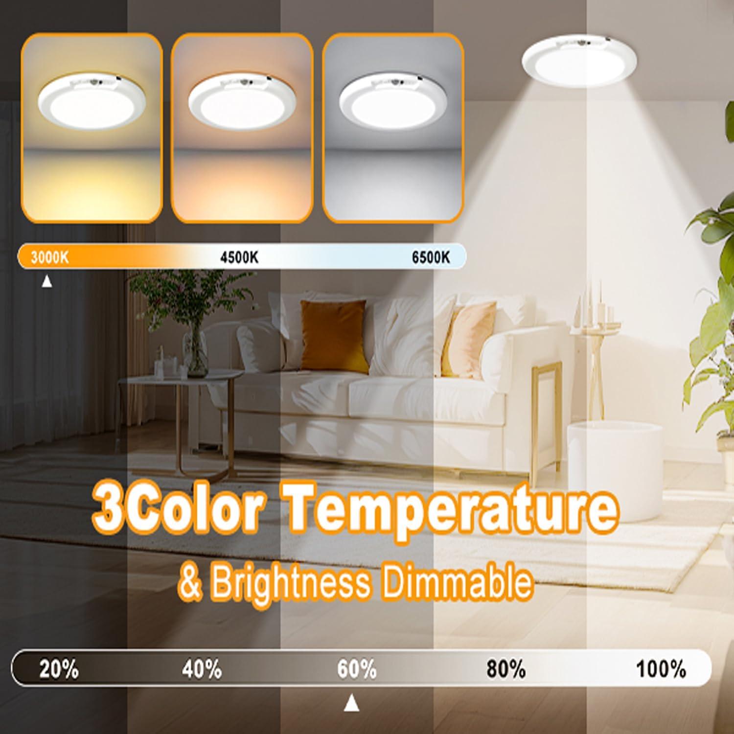 Luz de Techo LED Recargable Lineway 19.05 cm con Sensor