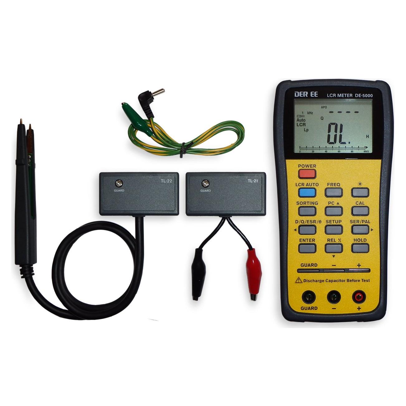 Medidor LCR DER EE DE-5000 Doble Pantalla 19999 Cuentas