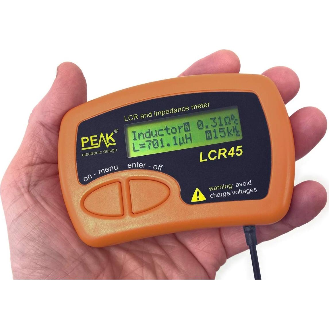 Medidor LCR e Impedancia Peak Atlas LCR45 10.31x7.01cm