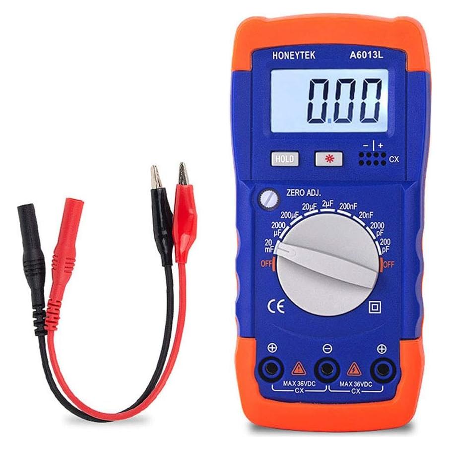 Probador de Capacitores Honeytek A6013L Portátil 200pF-20mF