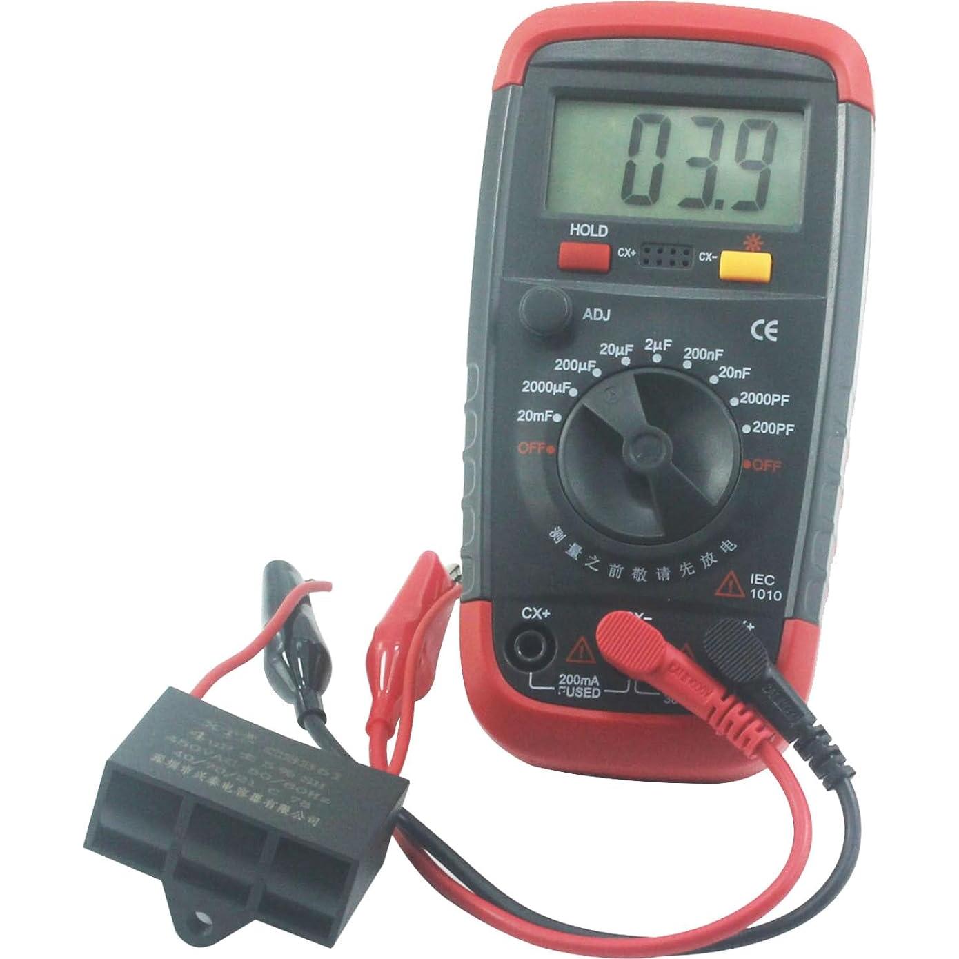 Digital Capacitance Meter 1999 Count Capacitor Tester 0.1pF - 20000uF with LCD Backlight