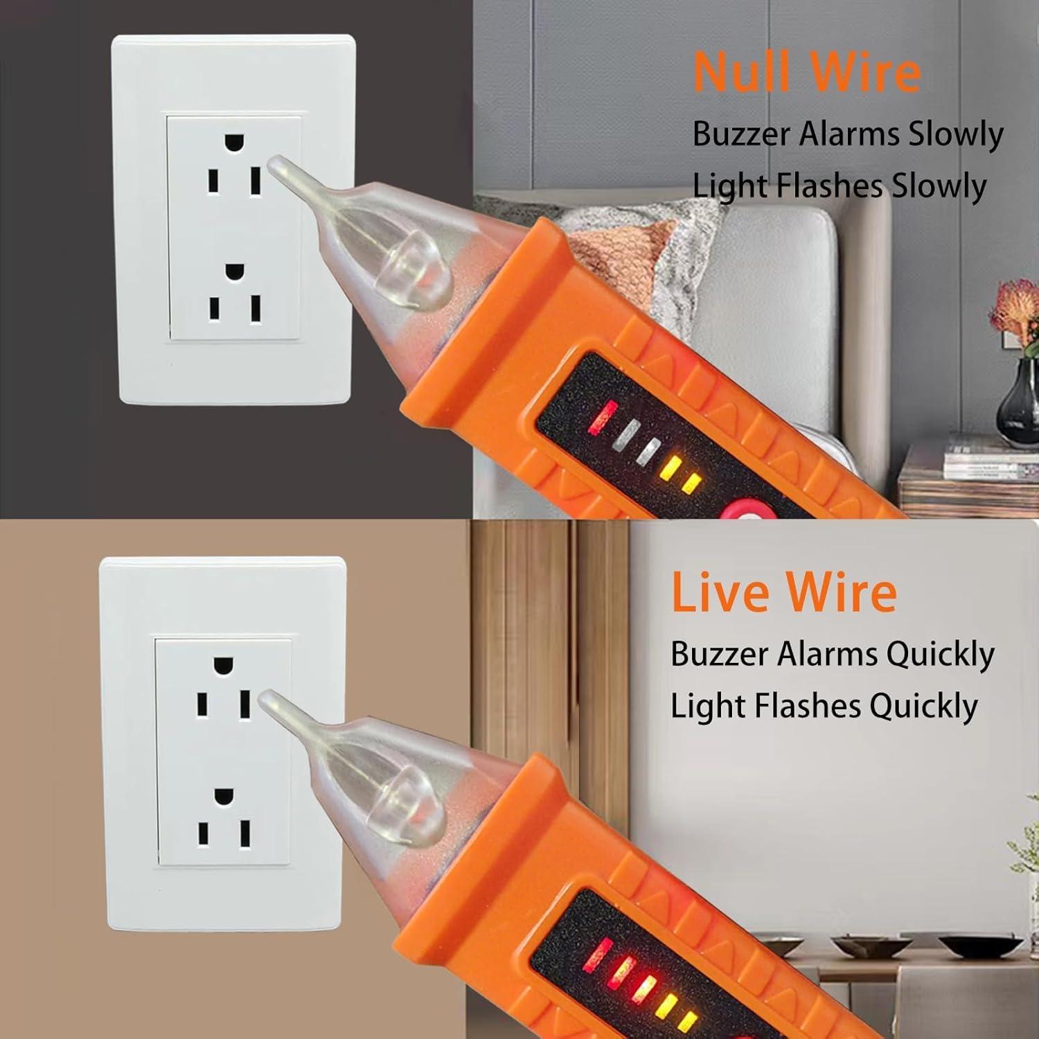 Probador de Voltaje Sin Contacto MXCOIRTP MT01 12V-1000V Naranja