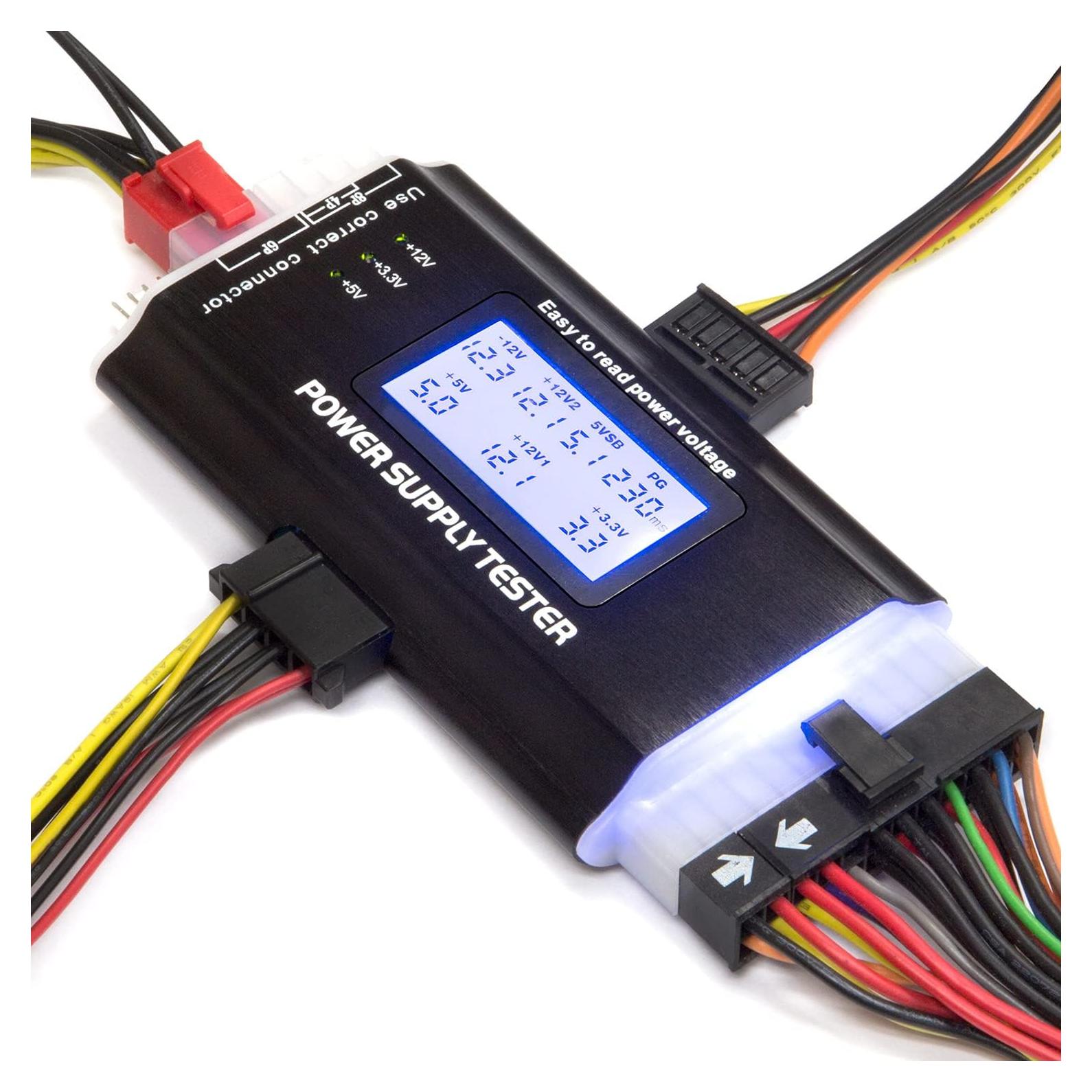 Probador de Fuente de Poder Kingwin KPST-01 LCD Digital