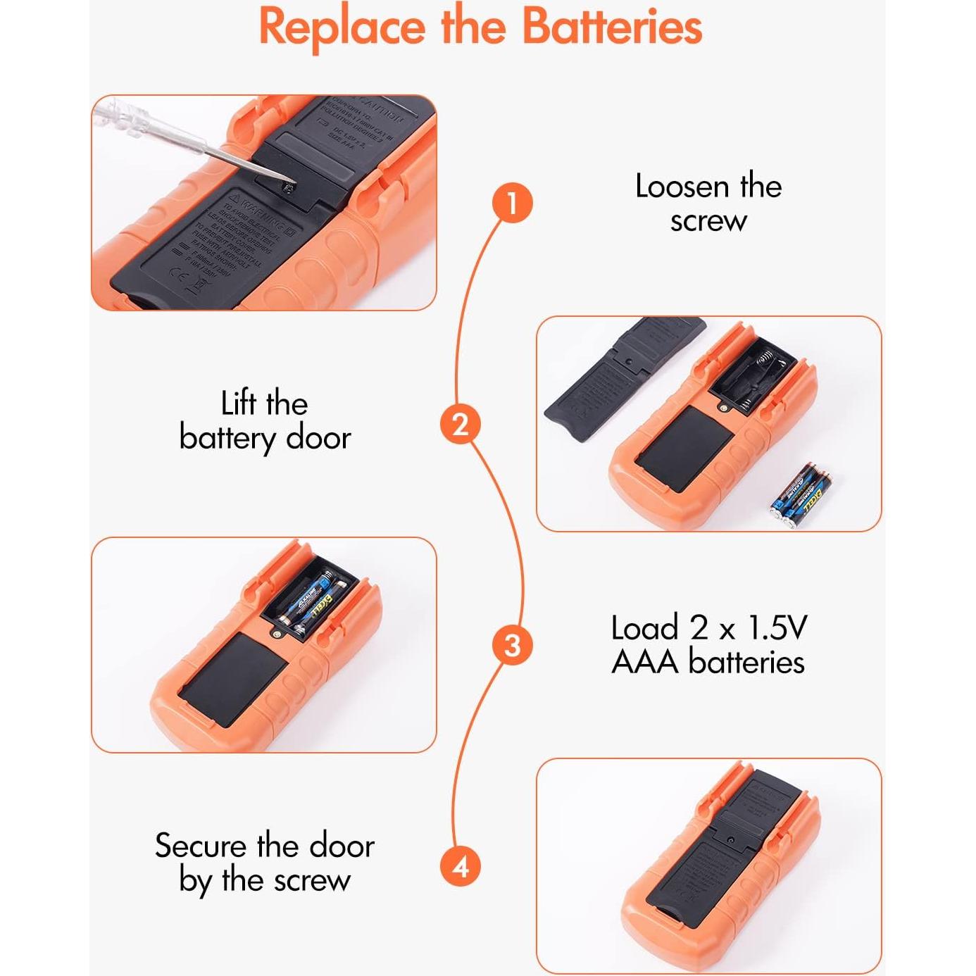 Multímetro Digital Crenova MS8233D 6000 Cuentas AC/DC
