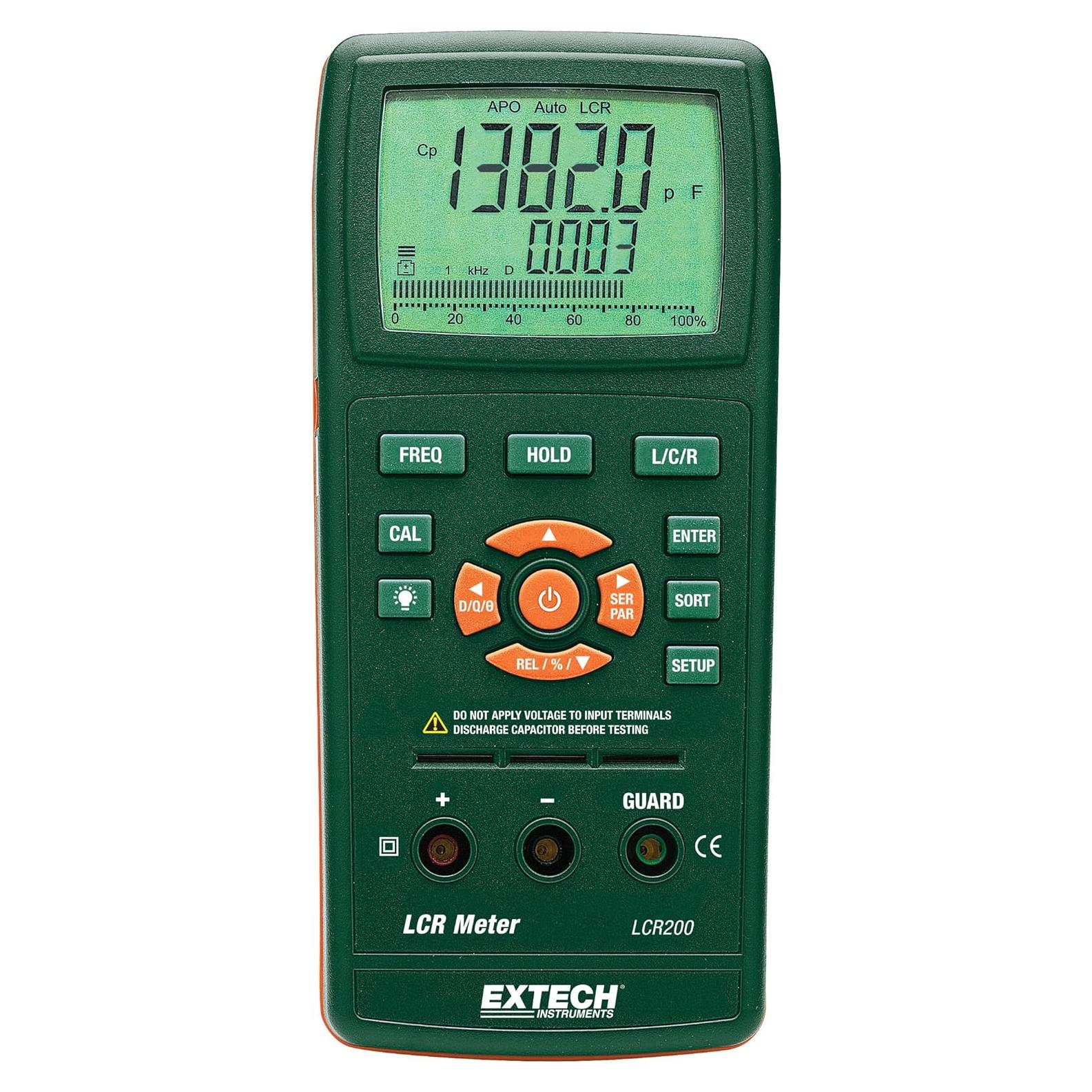 Medidor LCR Extech LCR200 para Componentes Pasivos