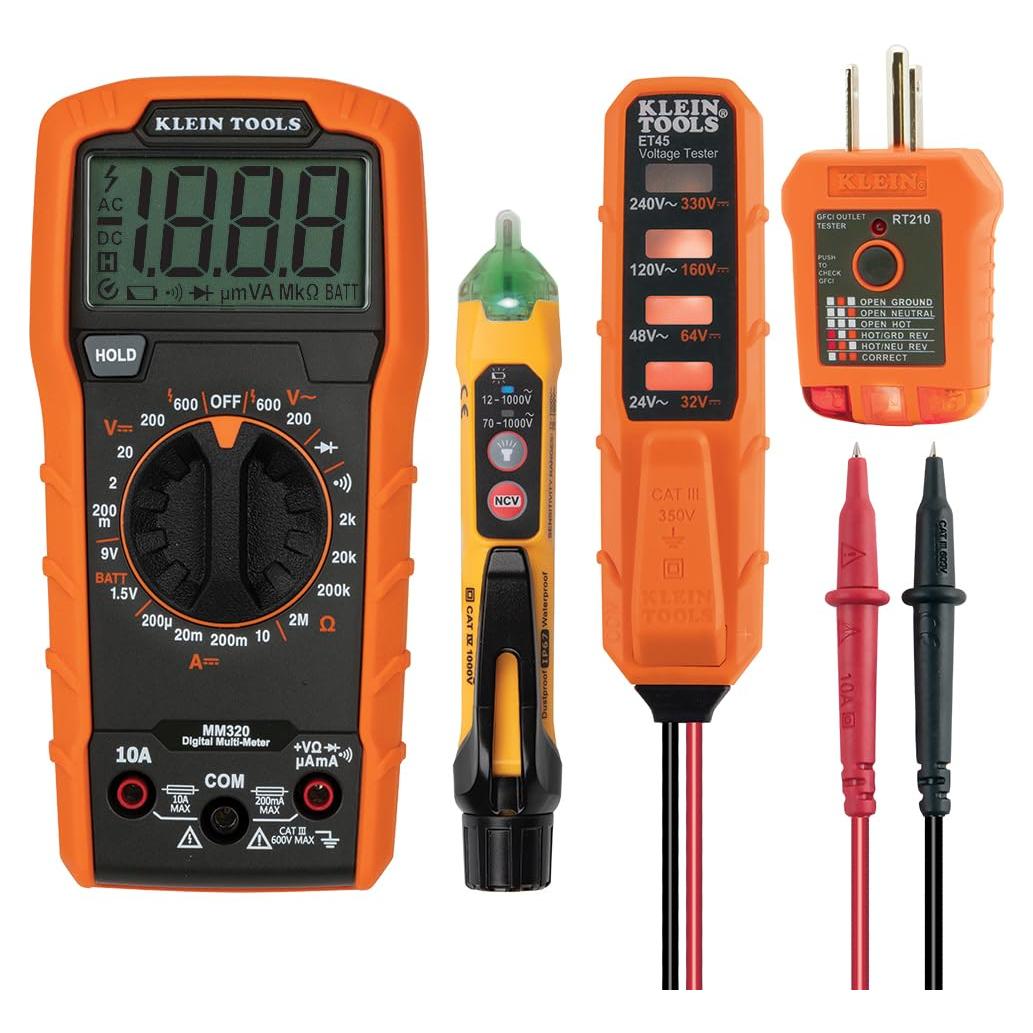 Kit de Multímetro Digital Klein Tools MM320KIT 600V