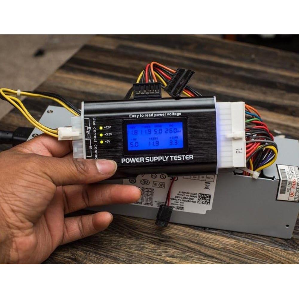 Probador de Fuente de Poder Fuhengli ATX 8-en-1 LCD 1.8''