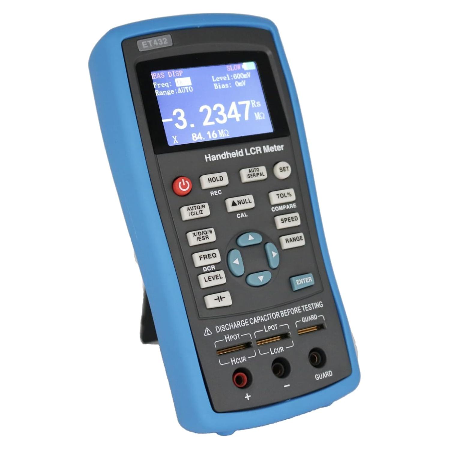 Medidor LCR Digital HZZC ET432 100KHz 0.2% Precisión USB