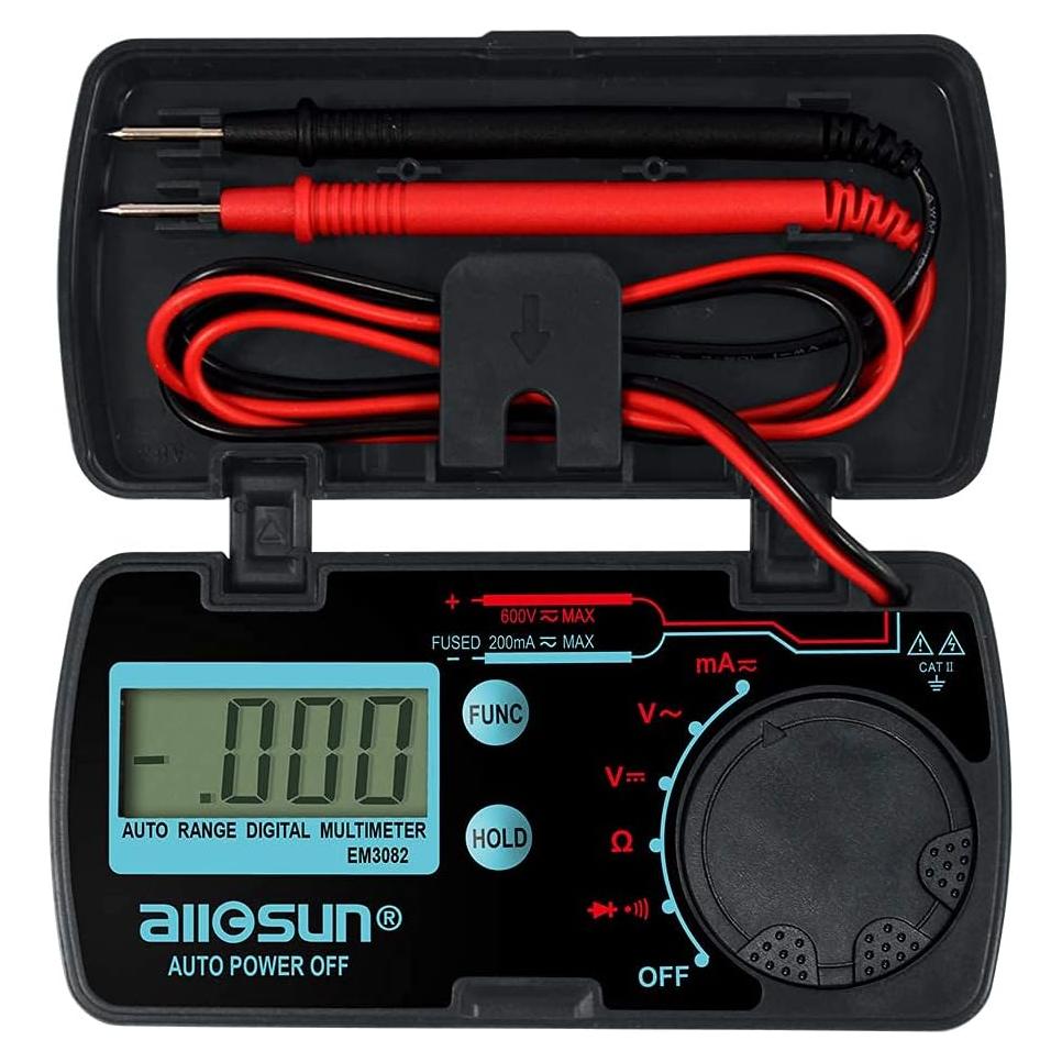 Multímetro Digital Compacto ALLOSUN EM3082 Auto Rango 0.15 kg