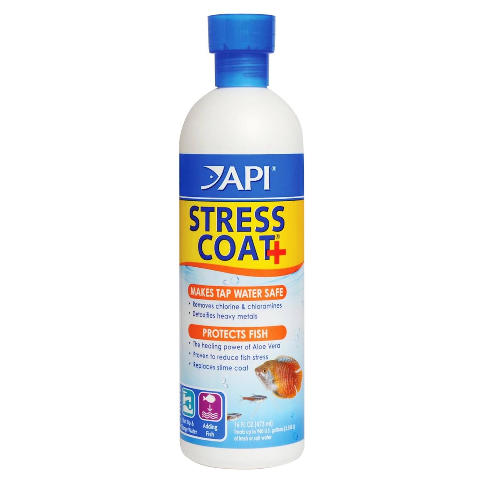 API STRESS COAT Acondicionador Agua Acuarios 473 ml