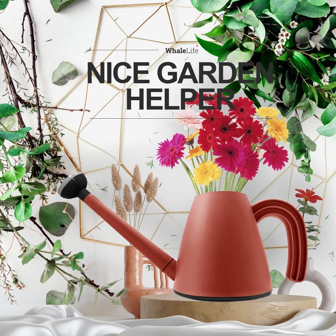 Regadera WhaleLife 2L Rojo Terracota para Bonsáis