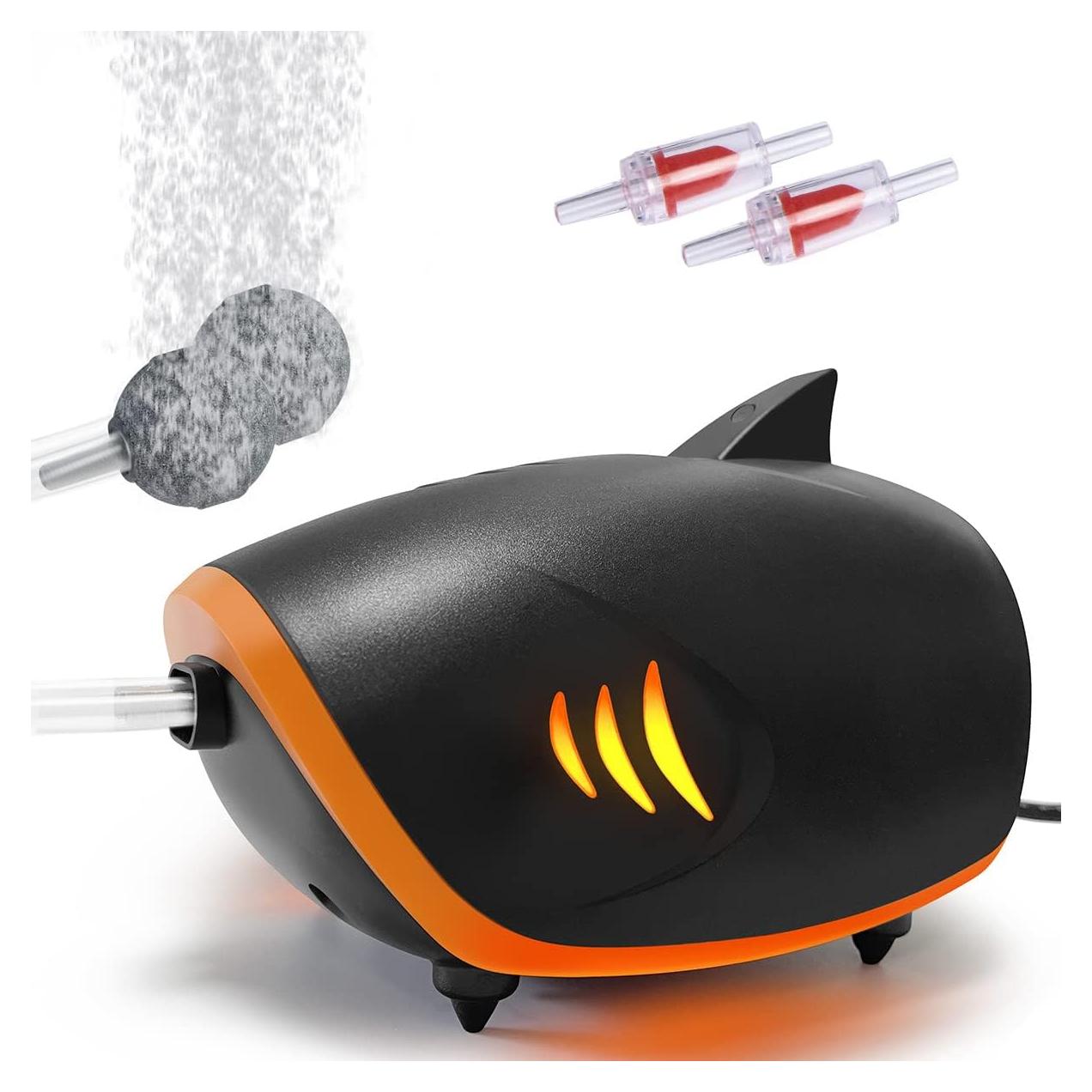 Bomba de Aire para Acuario HITOP 110GPH Silenciosa 2 Salidas