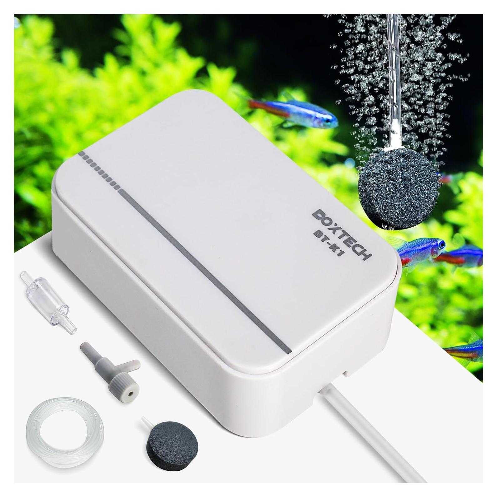 Bomba de Aire Boxtech Ultra-Silenciosa para Acuarios 3-30 Gal