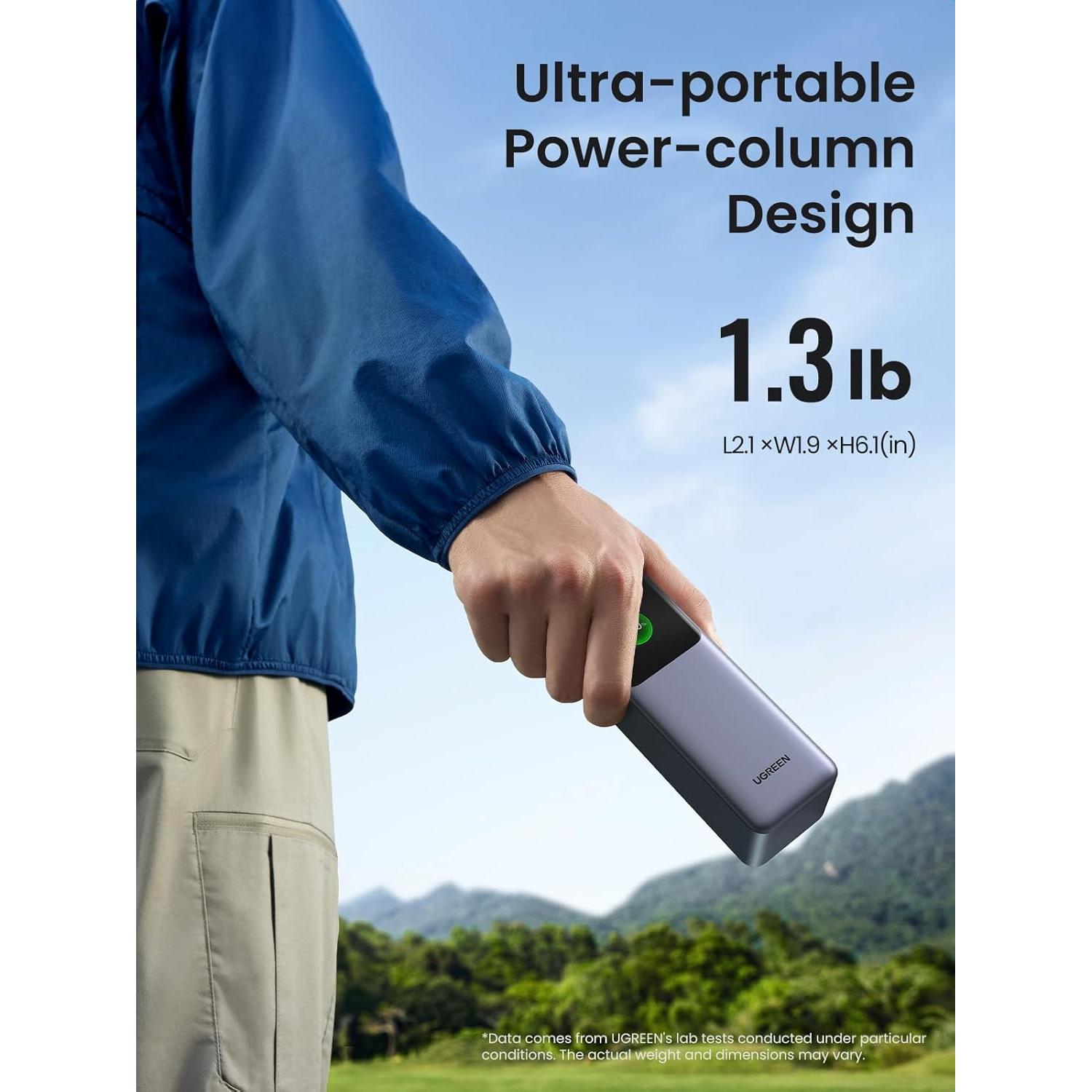 Power Bank UGREEN 25000mAh 200W Cargador Portátil Negro