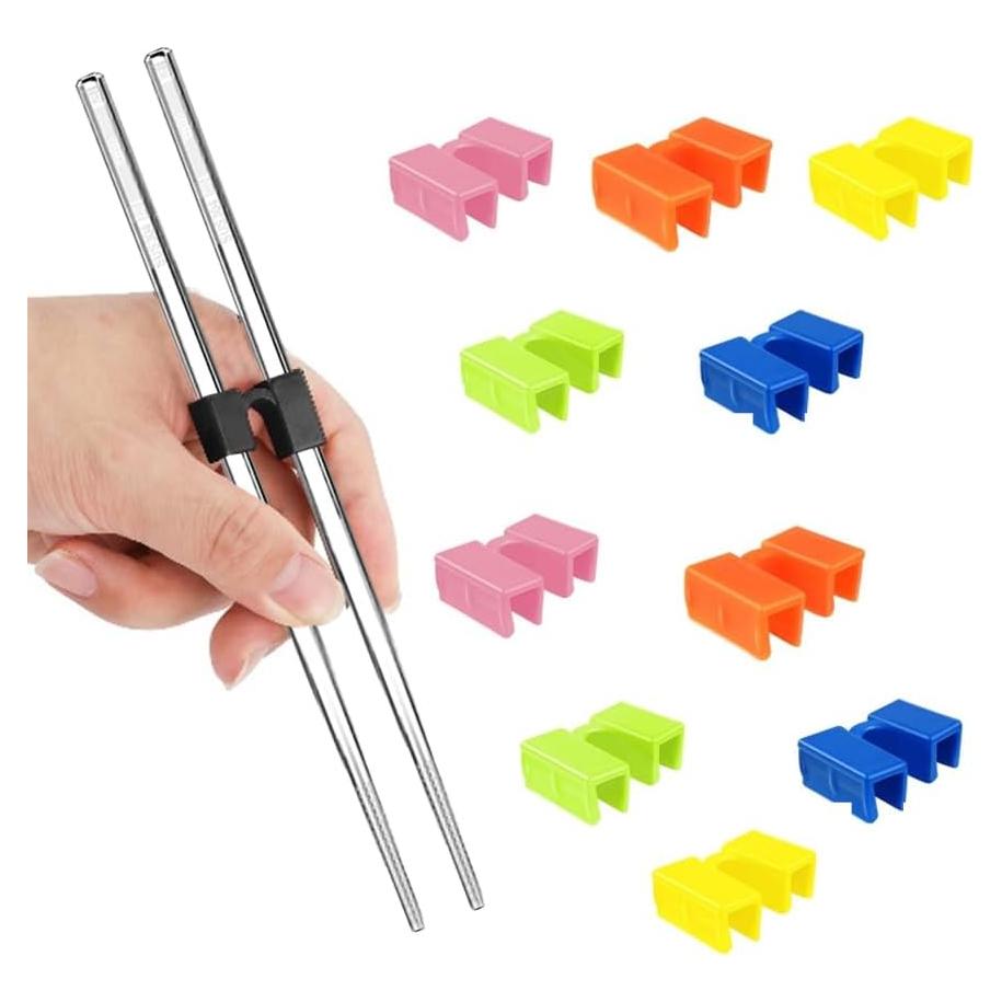 10 Ayudantes Reutilizables de Palillos QUANFULTEC para Entrenamiento