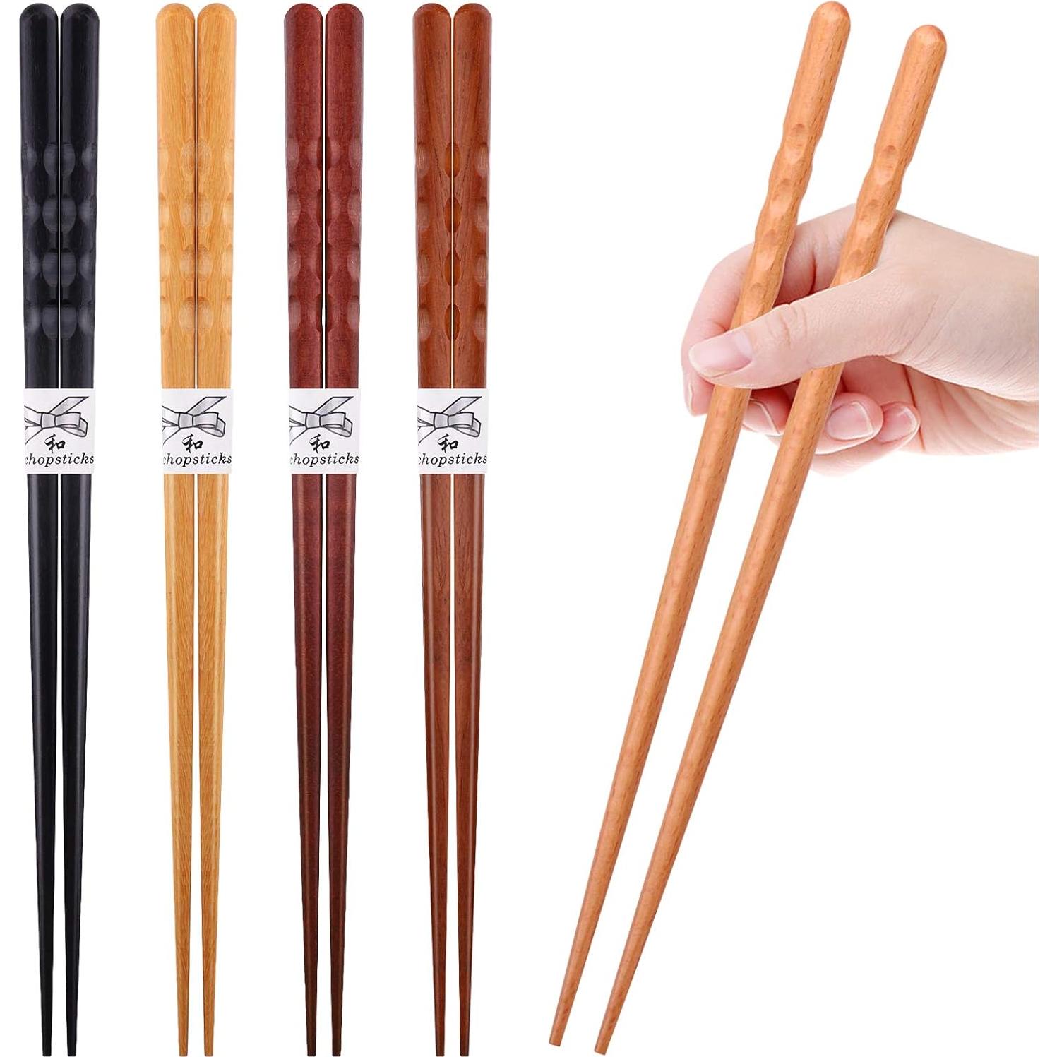 Palillos Reutilizables de Madera Glamfields 22.5 cm 5 Pares