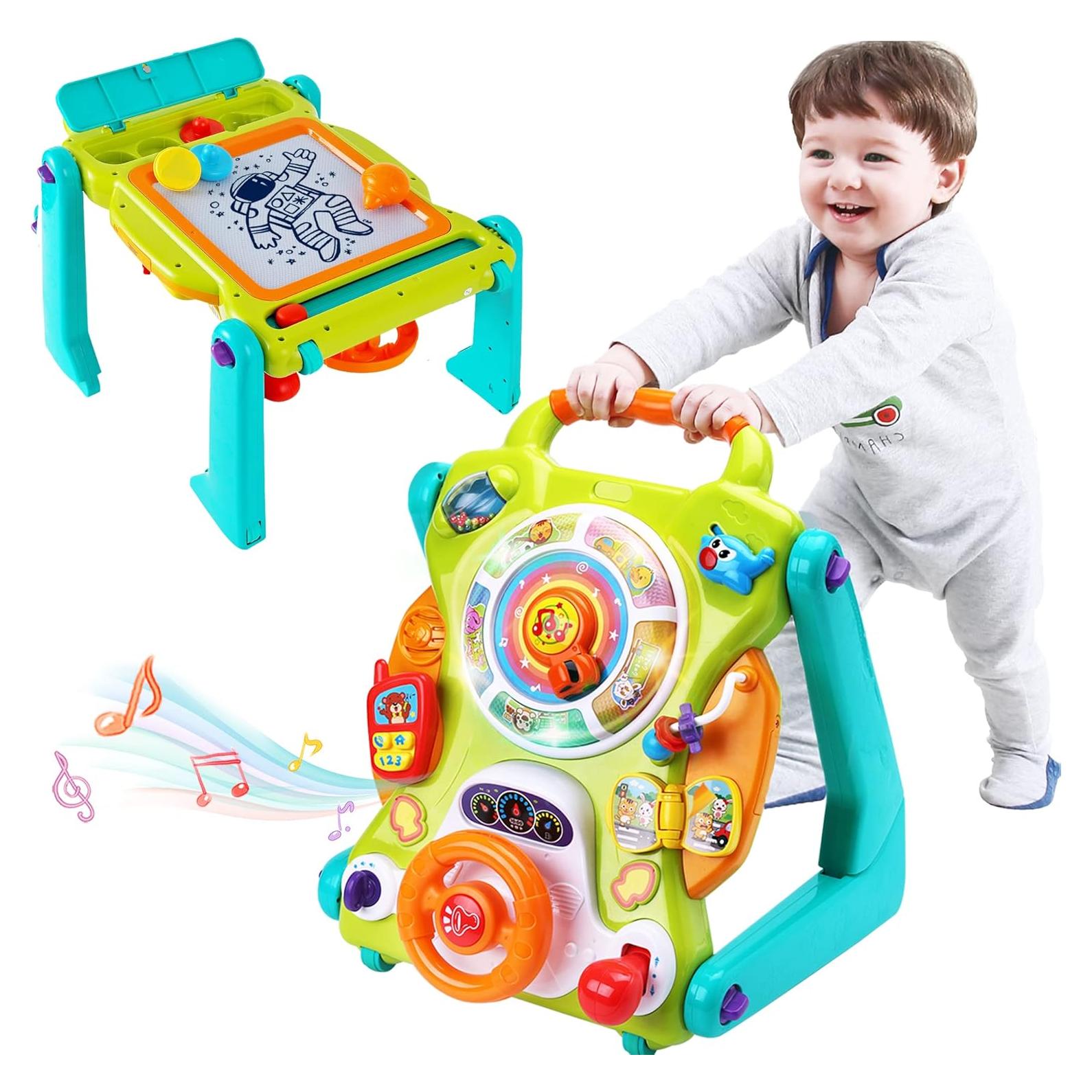 Andador 3 en 1 iPlay, iLearn para Bebés con Música y Luz