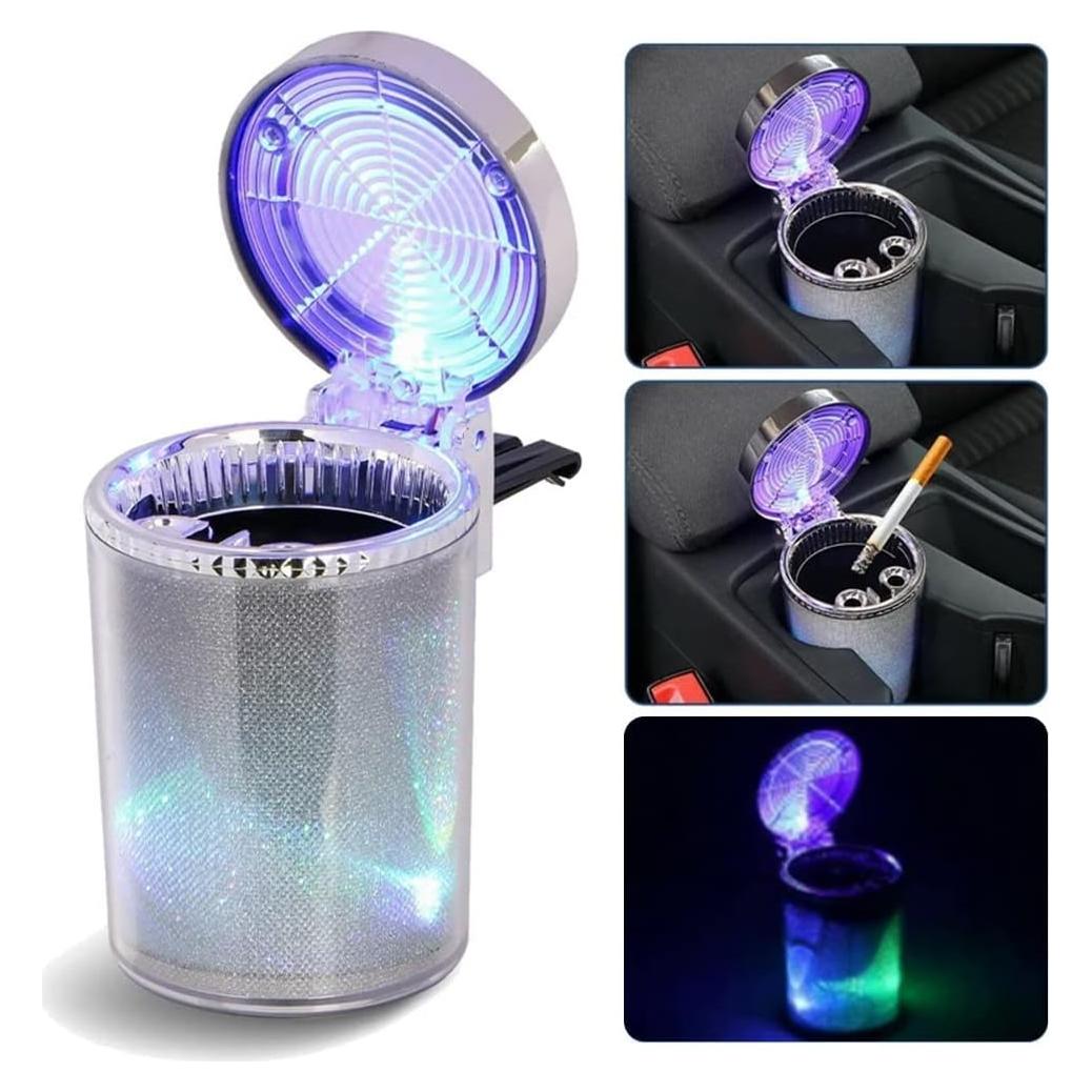 Cenicero de Coche Bosaidong con Luz LED Plata