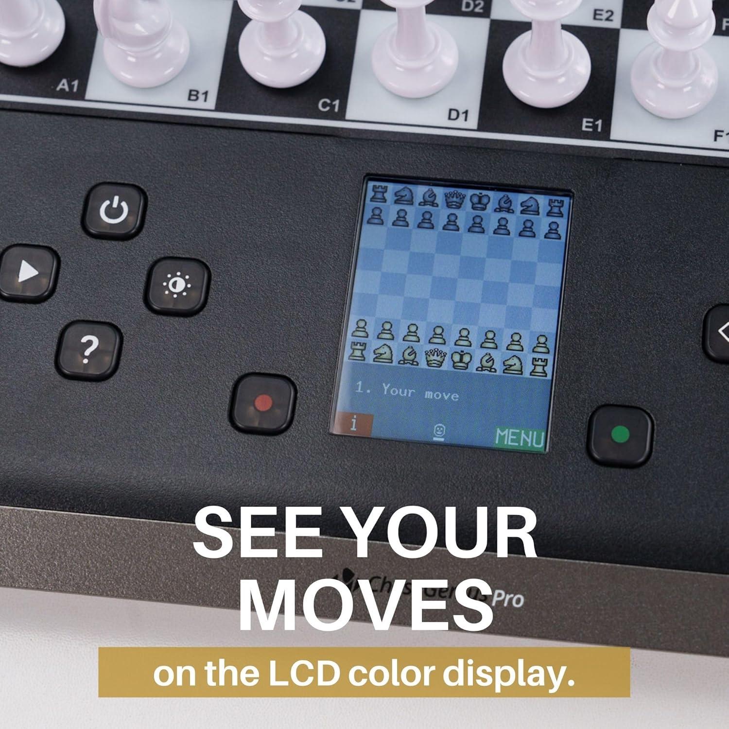 Juego de Ajedrez Electrónico Millennium ChessGenius - 1-2 Jugadores - Piezas Magnéticas