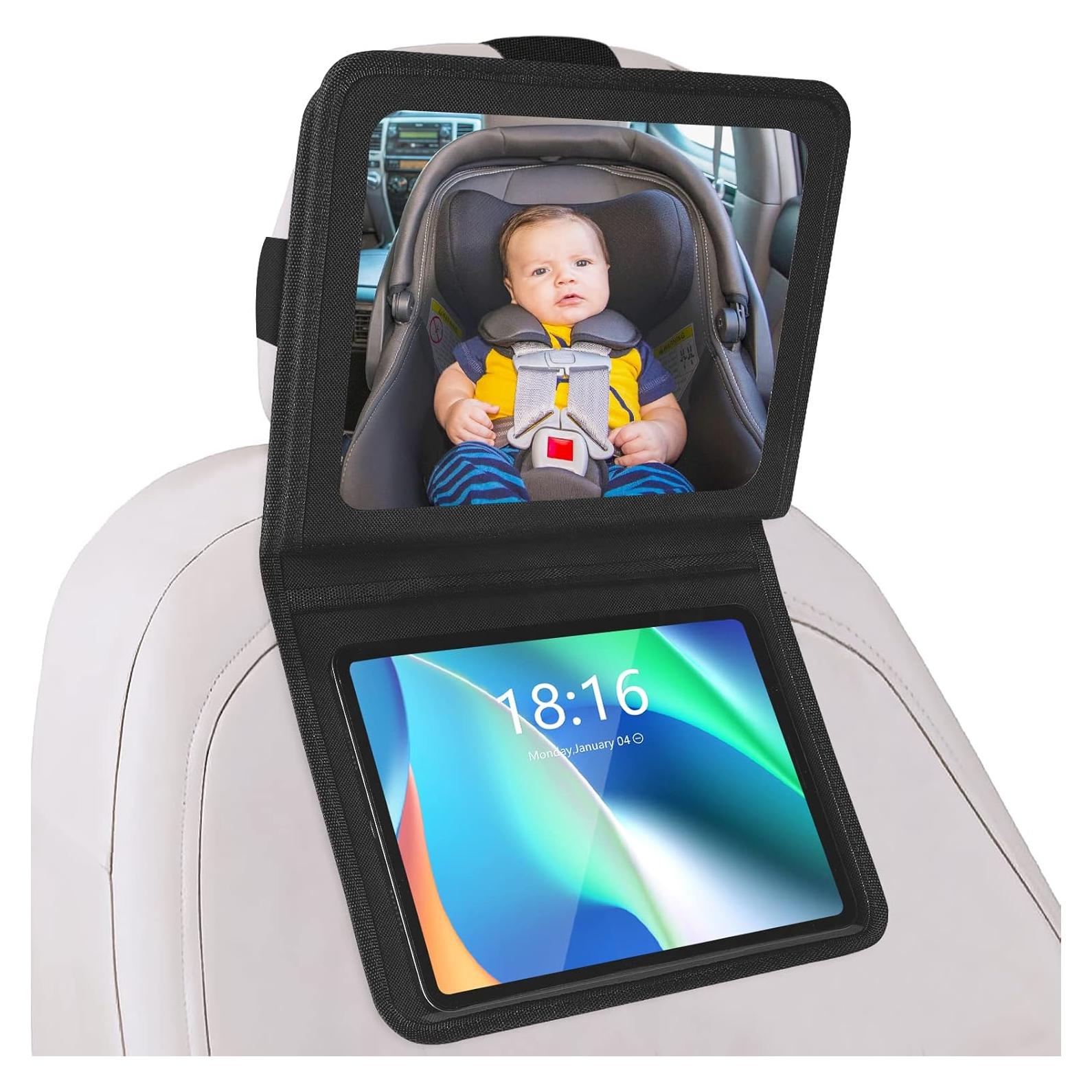 Espejo de Coche para Bebés Brislut BM-001 con Soporte para Tableta