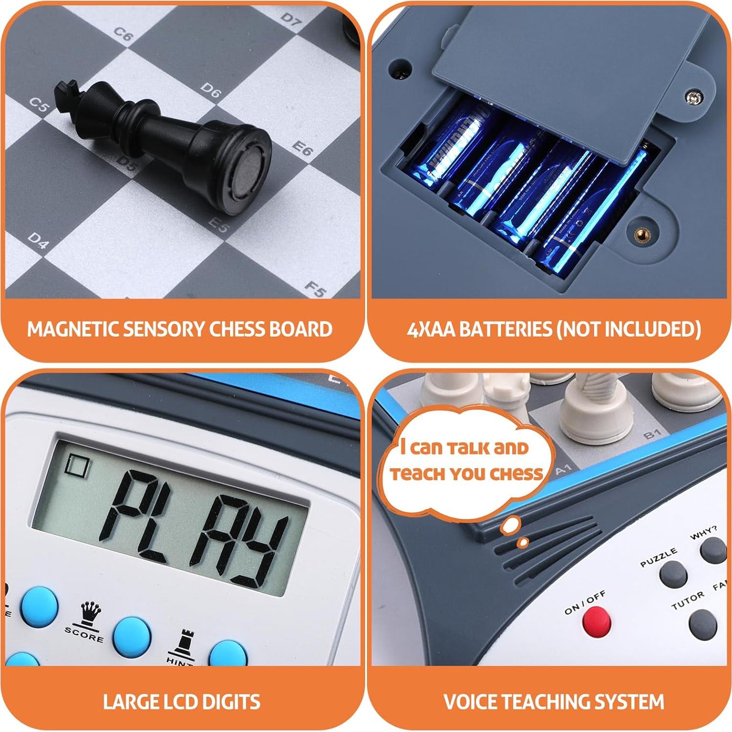 Juego de Ajedrez Electrónico Leafitoys Maestro Hablante ELO 2000