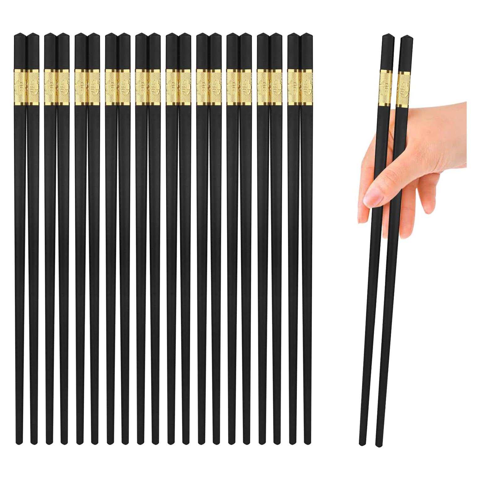 10 Pares Palillos de Fibra de Vidrio Antideslizantes YTLX