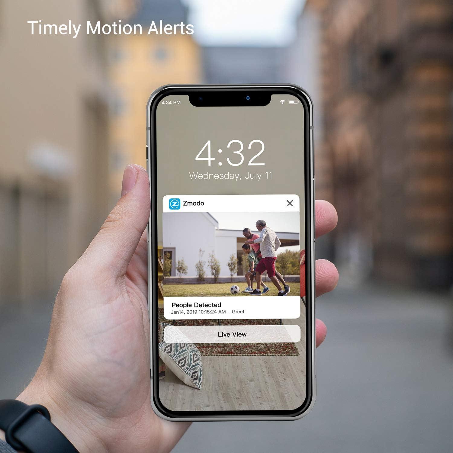 Cámara de Seguridad Inalámbrica Zmodo 1080p Exterior - 2 Unidades