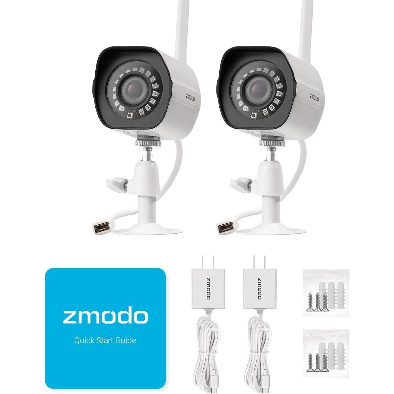Cámara de Seguridad Inalámbrica Zmodo 1080p Exterior - 2 Unidades