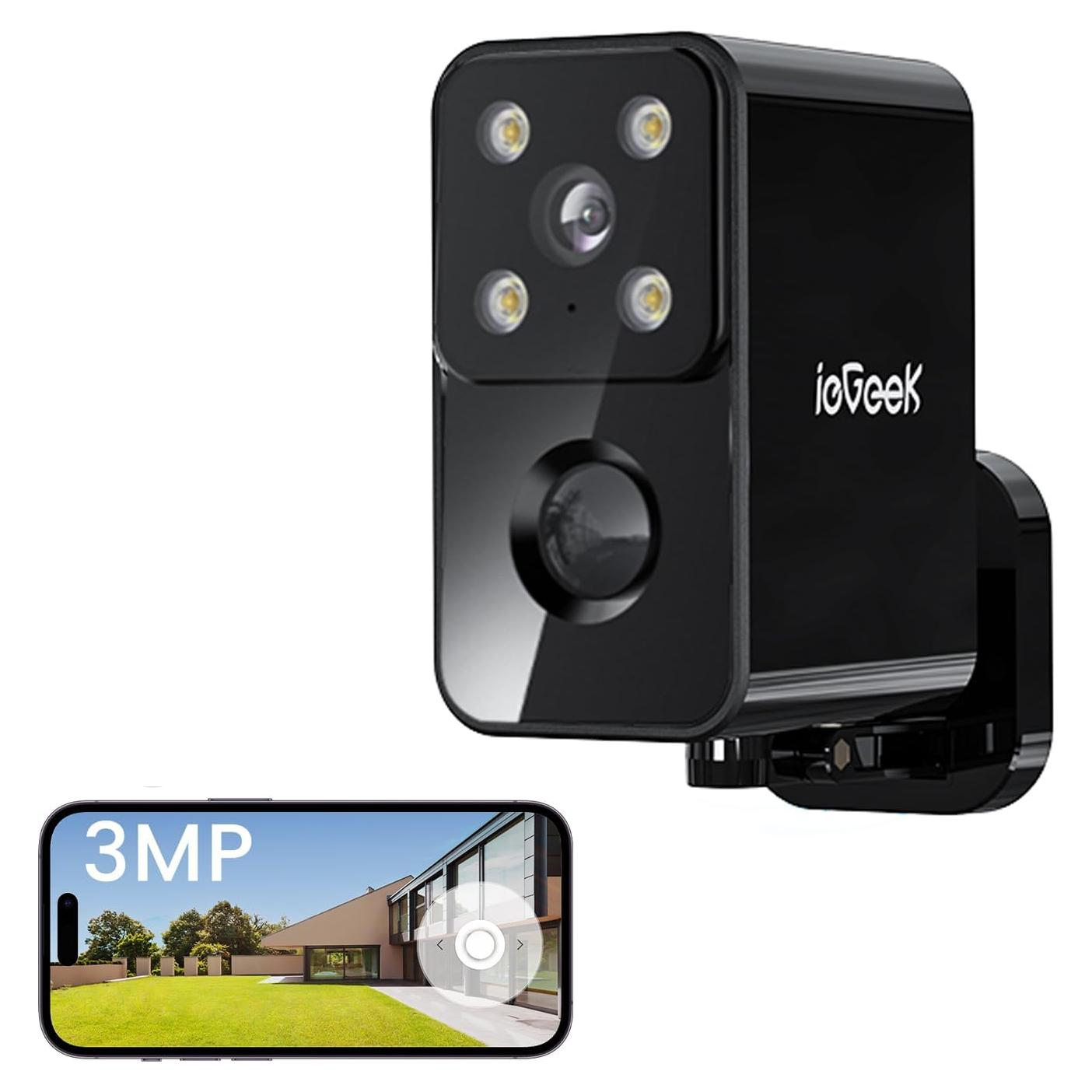 Cámara de Seguridad Inalámbrica ieGeek S3 2K IP65