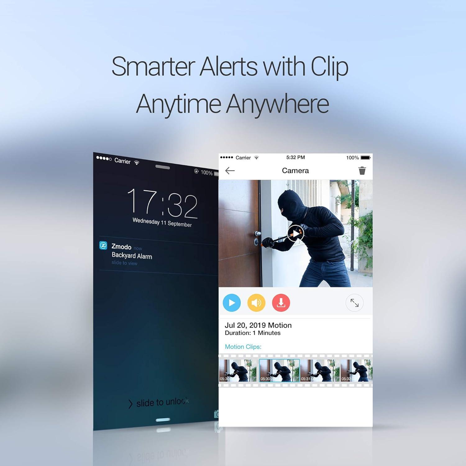 Cámaras de Seguridad Inalámbricas Zmodo 1080p HD Paquete de 2