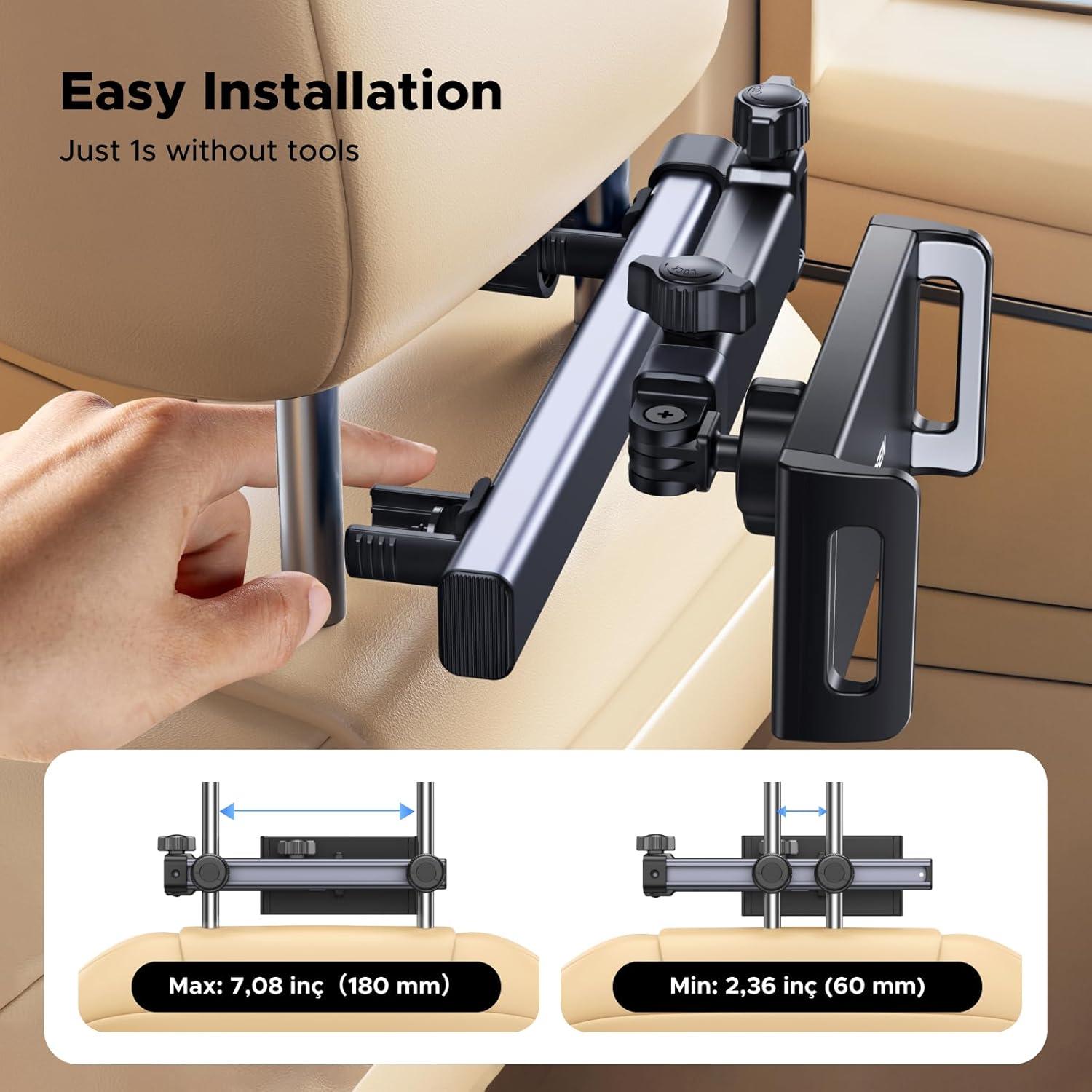 Soporte para Tableta UGREEN para Coche con Brazo Ajustable