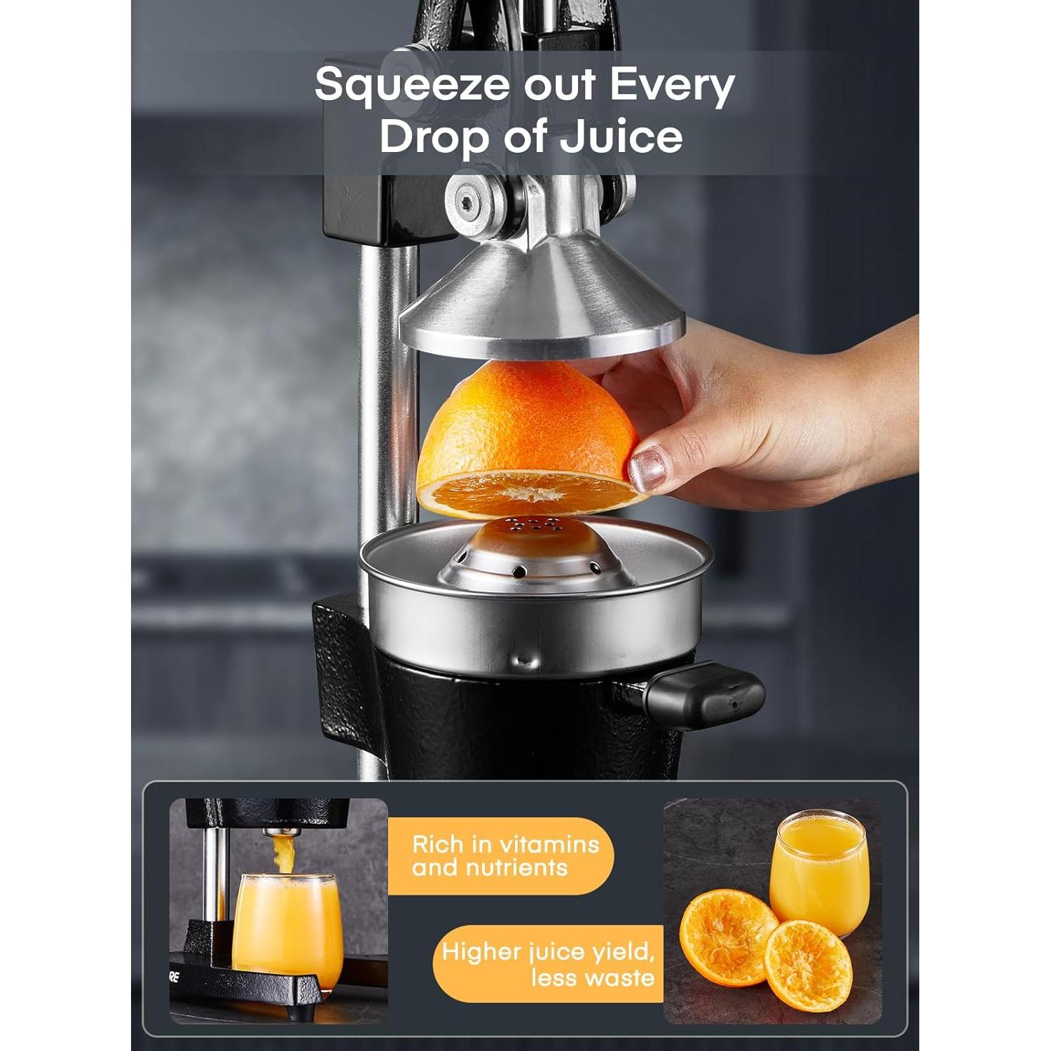 Exprimidor Manual FOHERE de Cítricos 400ml Acero Inoxidable