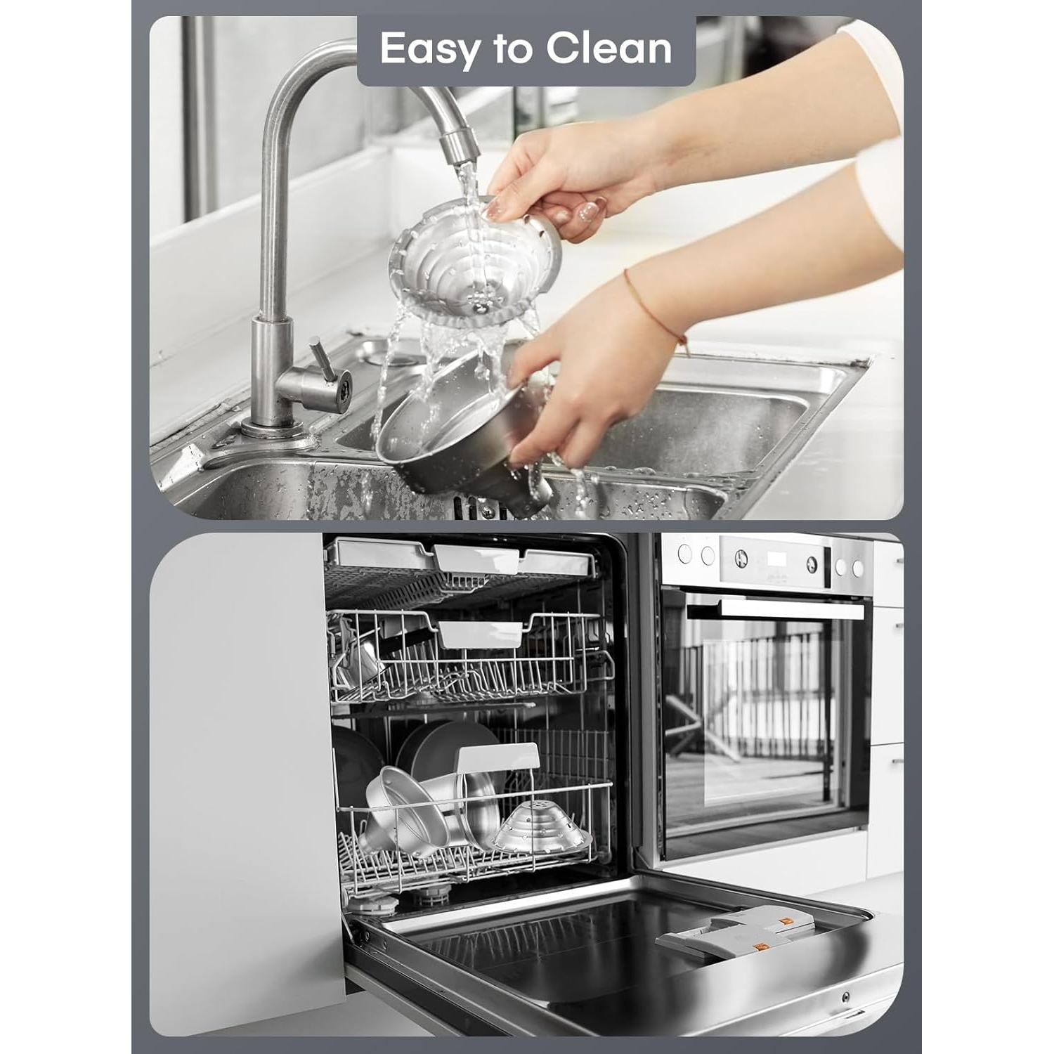 Exprimidor Manual FOHERE de Cítricos 400ml Acero Inoxidable