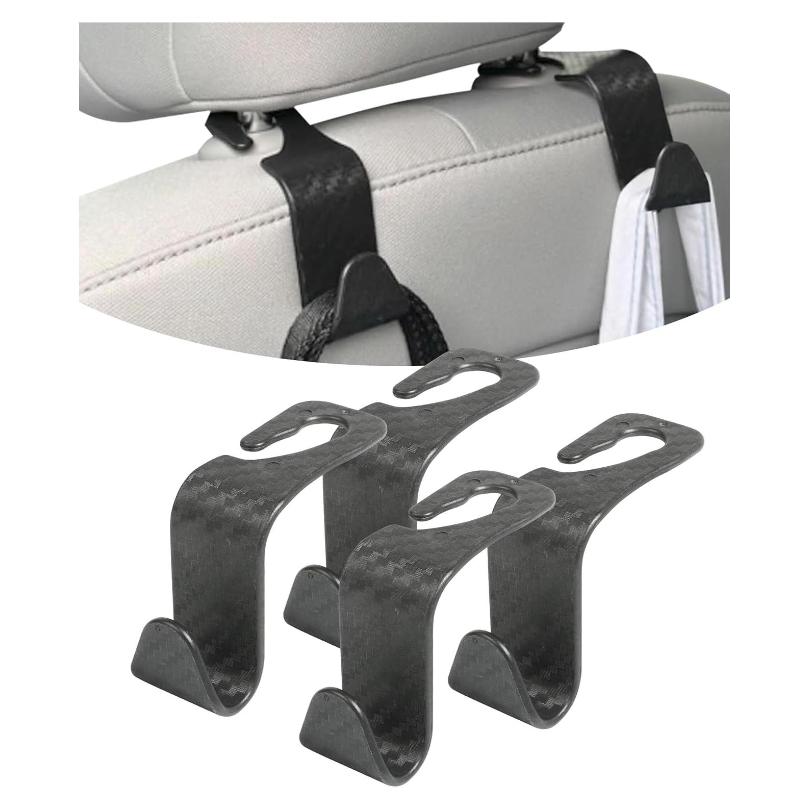 Paquete de 4 Ganchos para Reposacabezas de Coche bylikeho
